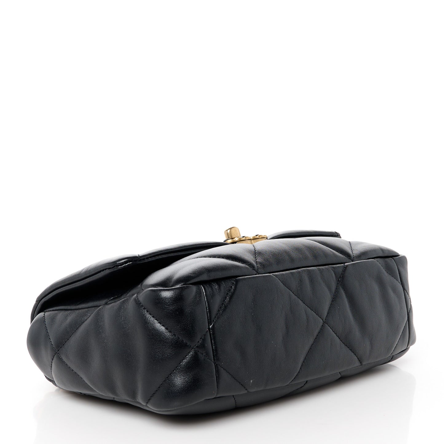 Lambskin Quilted Medium Chanel 19 Flap Black