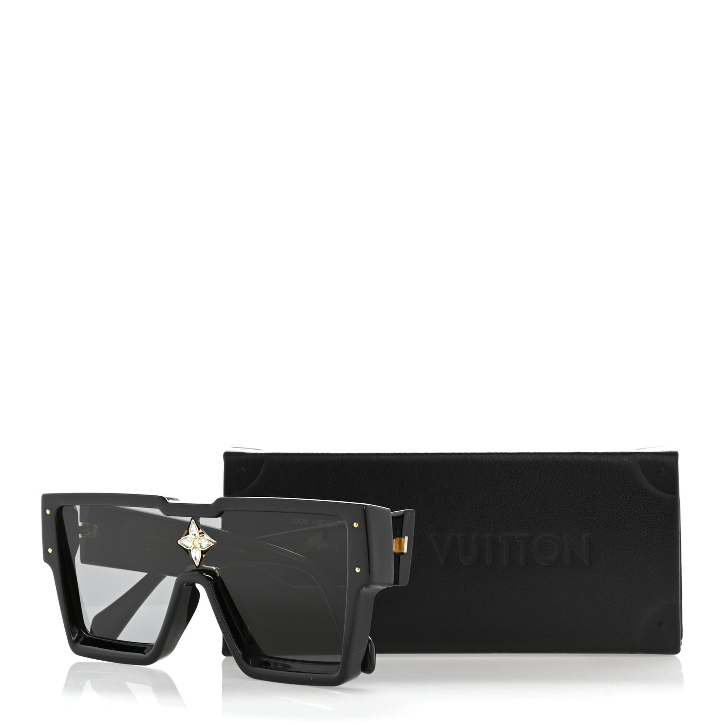Acetate Swarovski Crystal Cyclone Sunglasses Z1578W Black