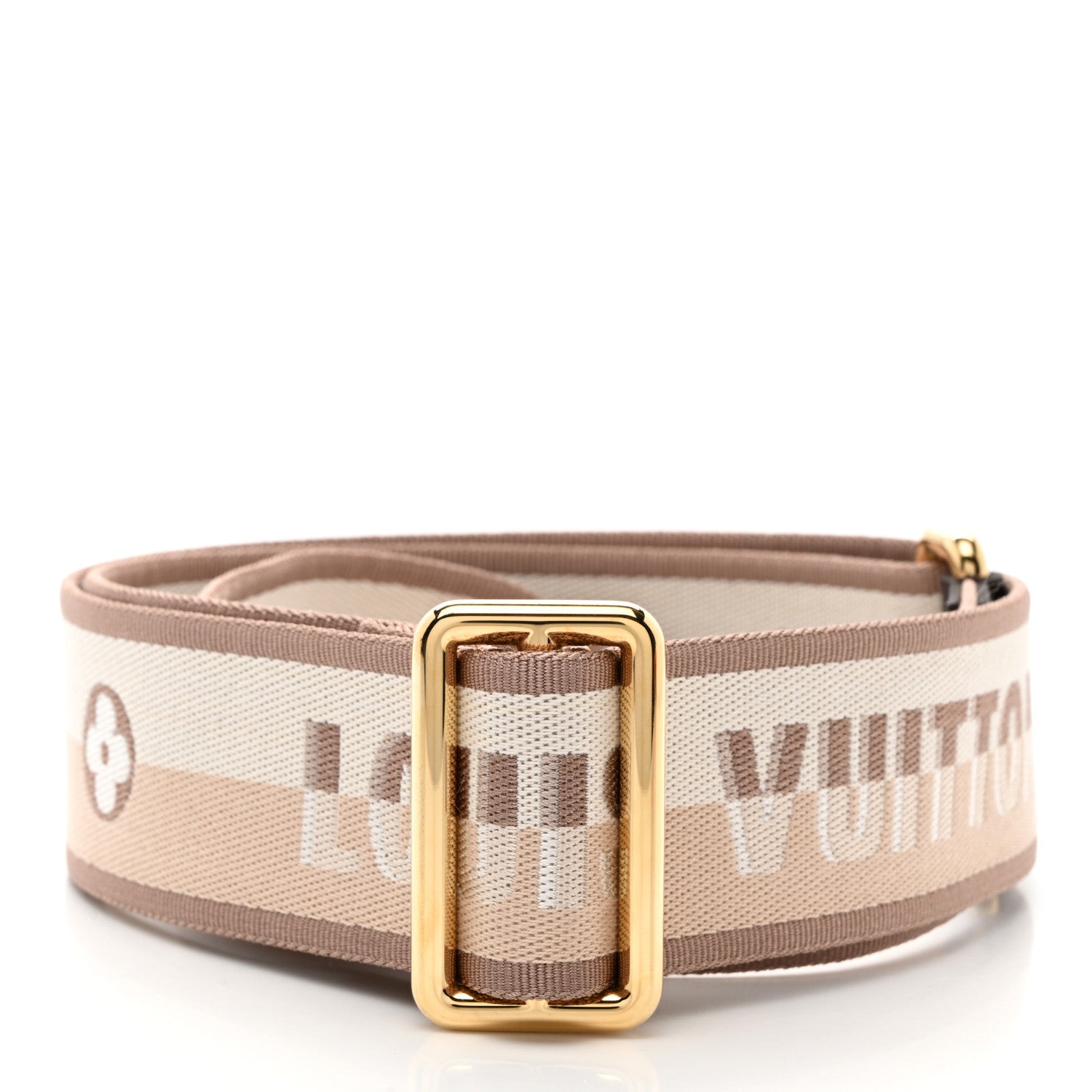 Louis Vuitton Jacquard Speedy Bandouliere 20 Shoulder Strap Beige Brown 2 of 4