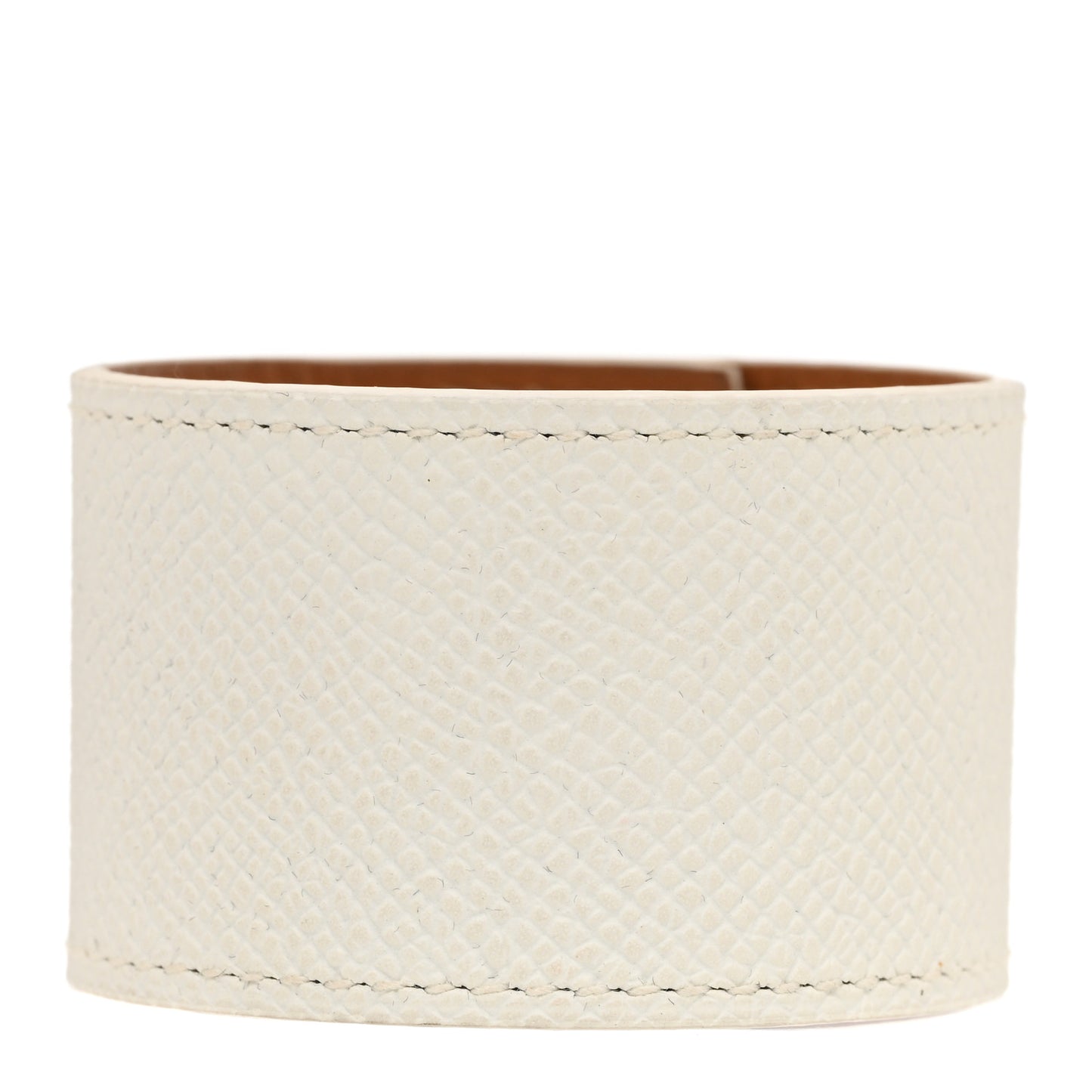 Epsom Kelly Dog Bracelet White
