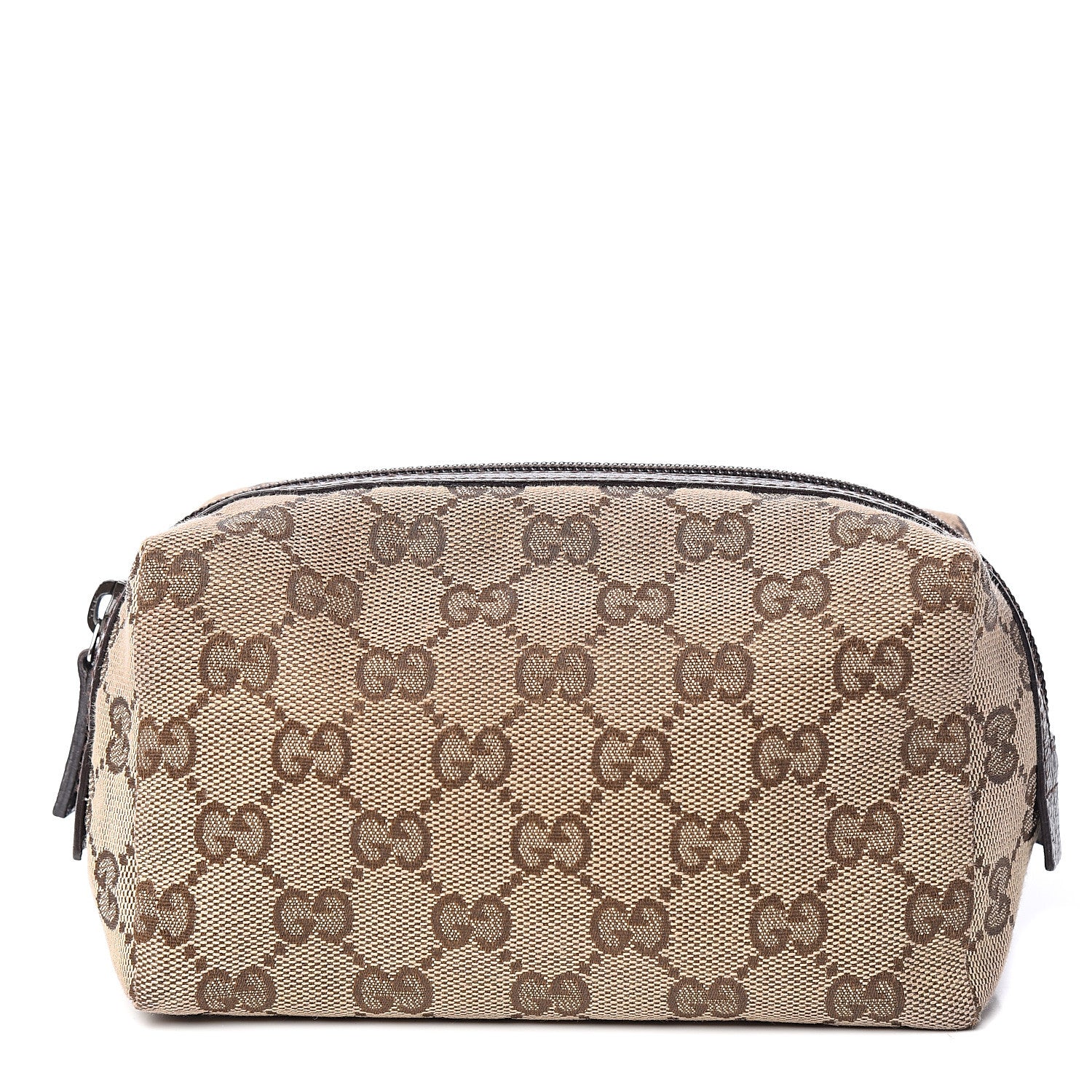 Gucci Monogram Large Cosmetic Case Brown 1 of 6