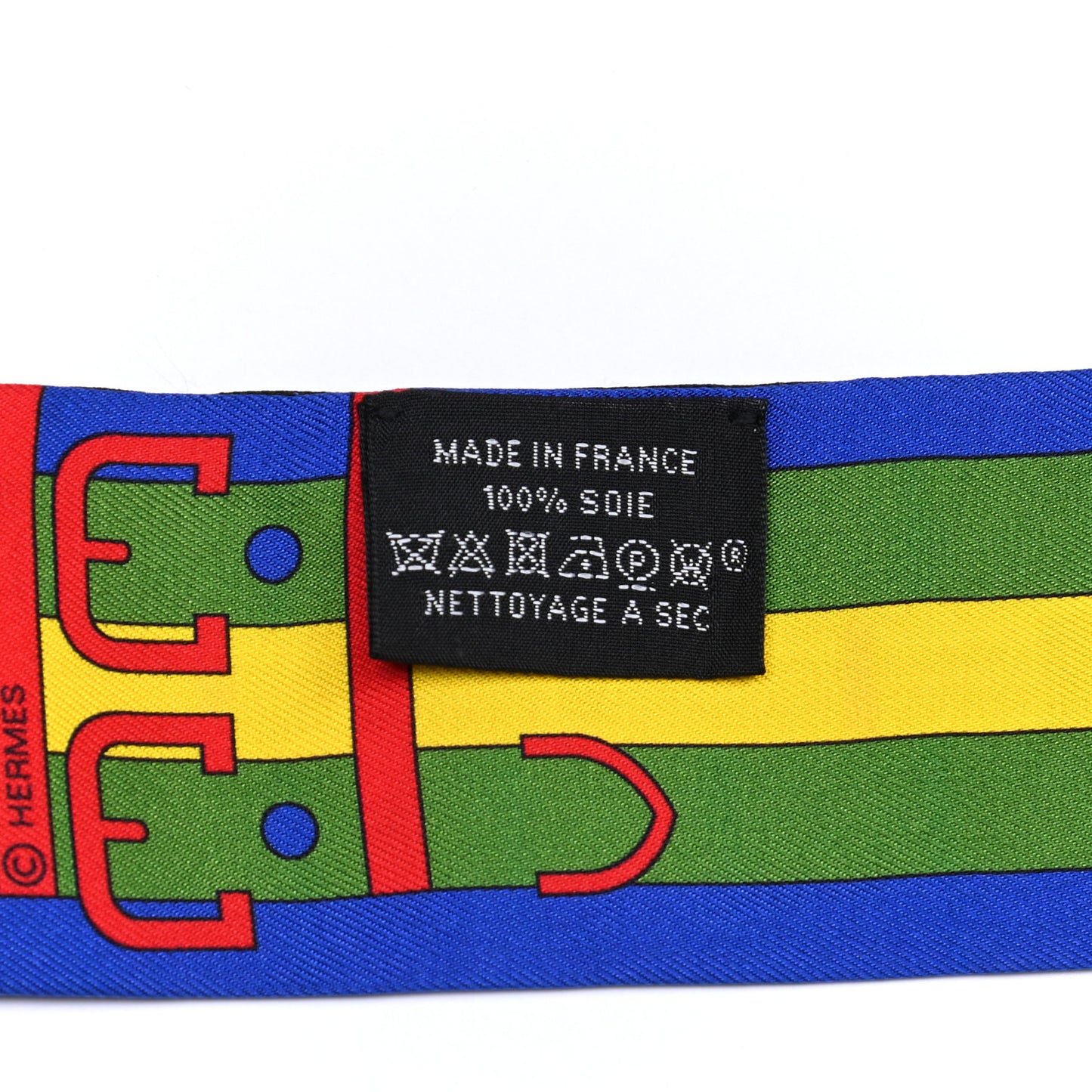 Silk Rocabar Twilly Bleu Royal Jaune Vert
