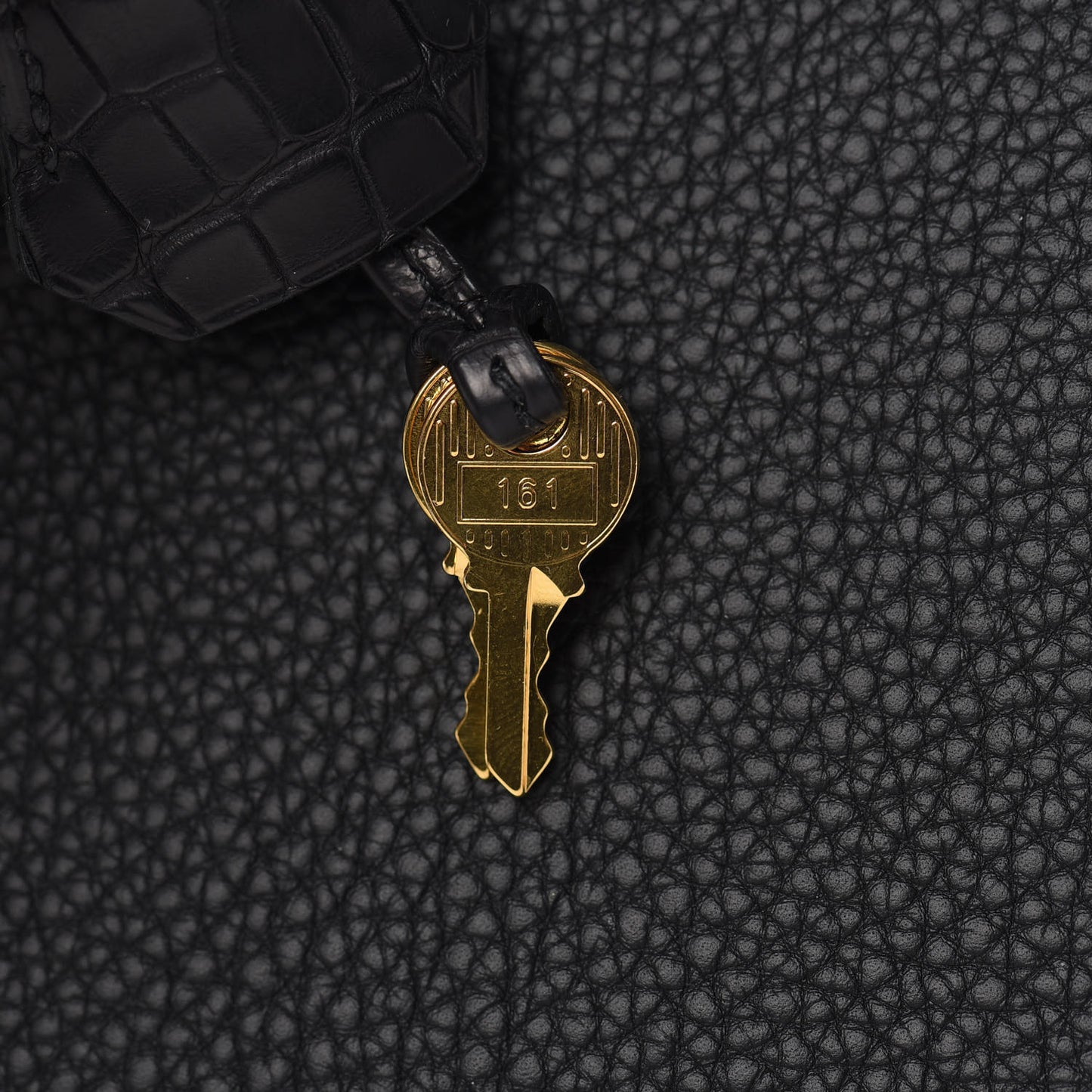 Togo Matte Alligator Birkin Touch 30 Black