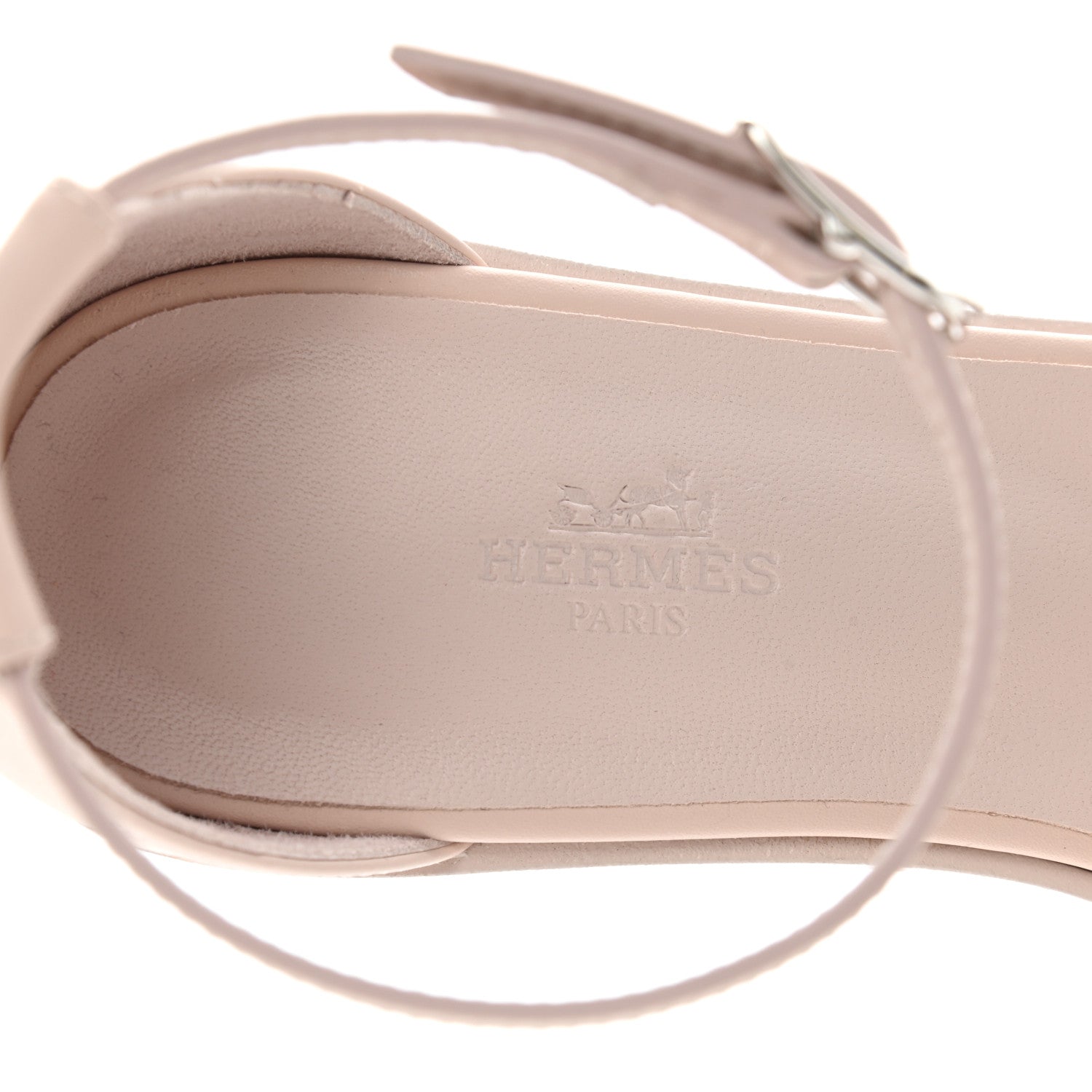 Hermes Calfskin Santorini Sandals 38 Rose Petale 7 of 9