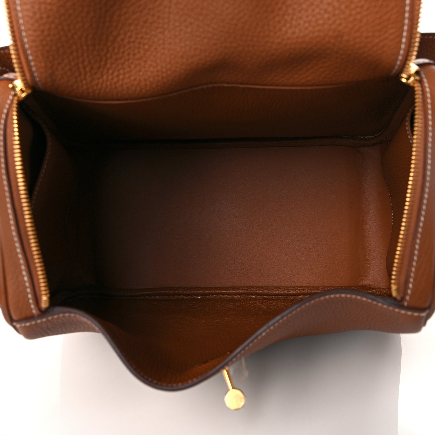 Hermes Taurillon Clemence Lindy 30 Gold 5 of 11