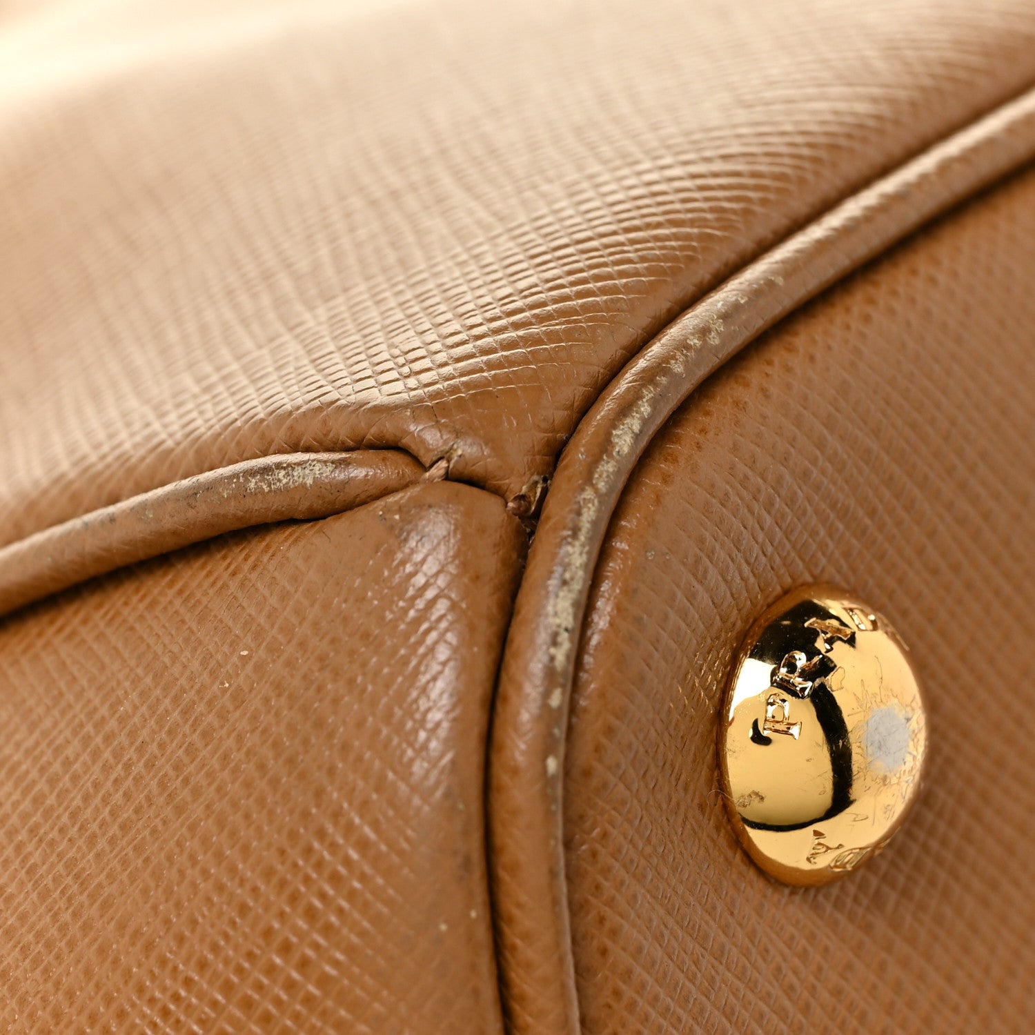 Prada Saffiano Large Galleria Double Zip Tote Caramel 15 of 32