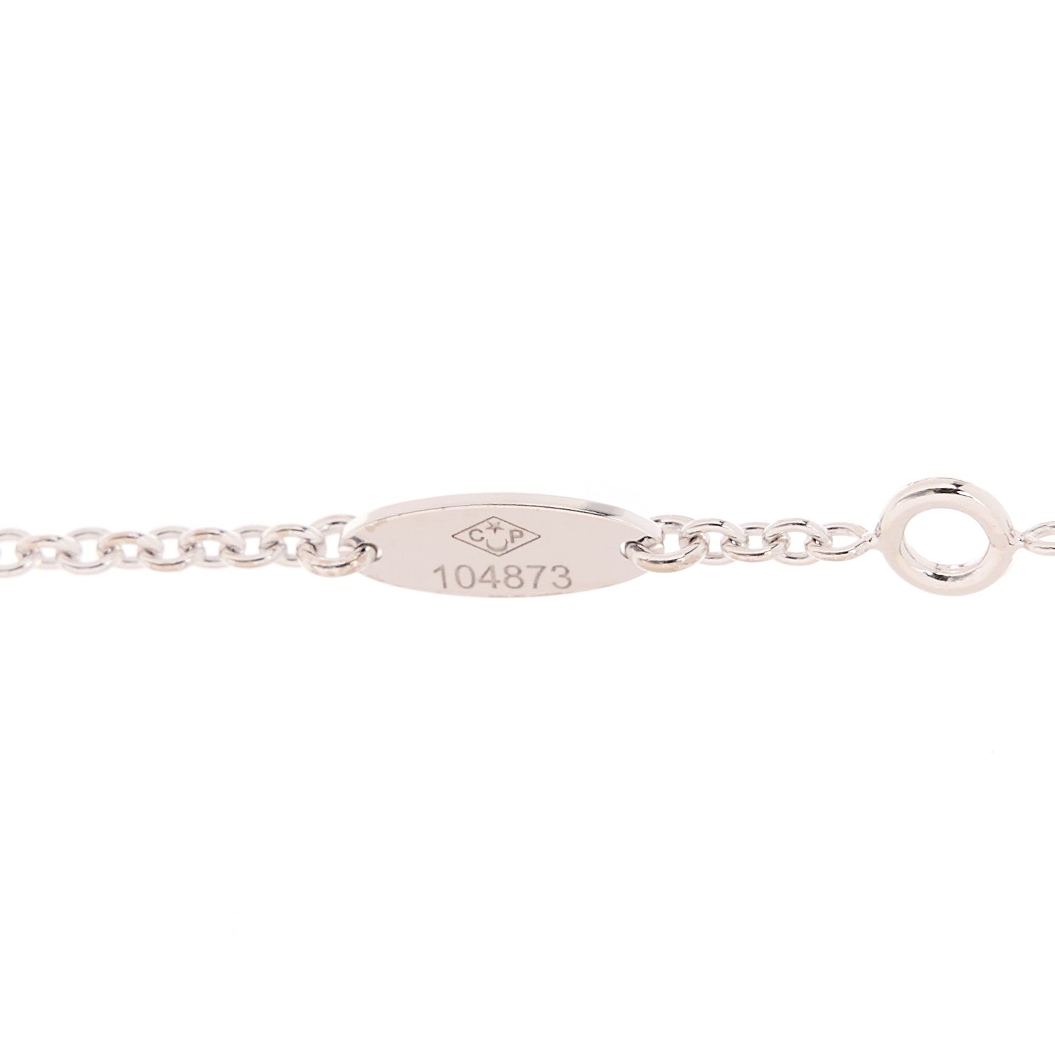 Christian Dior 18K White Gold Diamond Mother of Pearl Rose Des Vents Necklace 5 of 6
