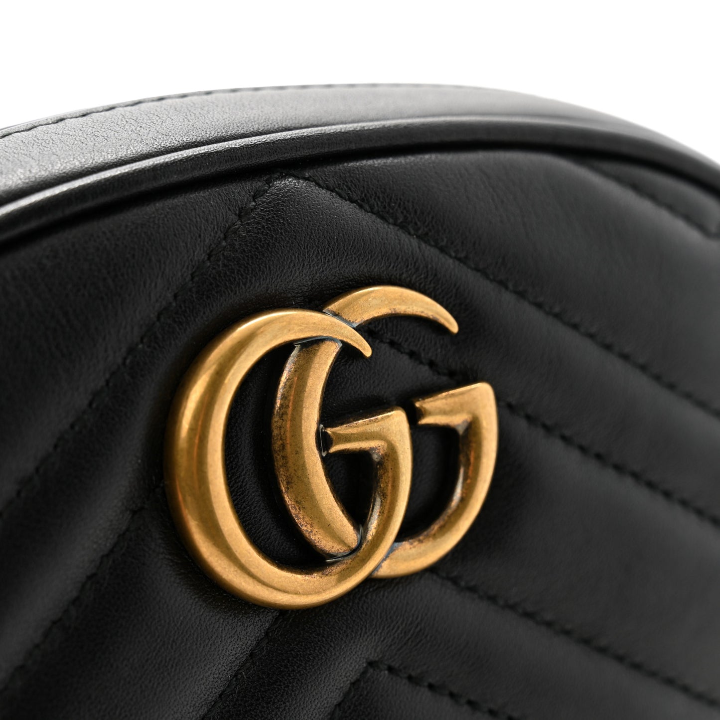 Calfskin Matelasse GG Marmont Belt Bag 105 42 Black