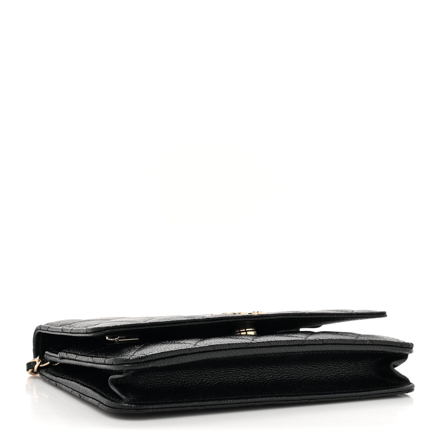 Caviar Quilted Multi Chain Wallet On Chain WOC Black