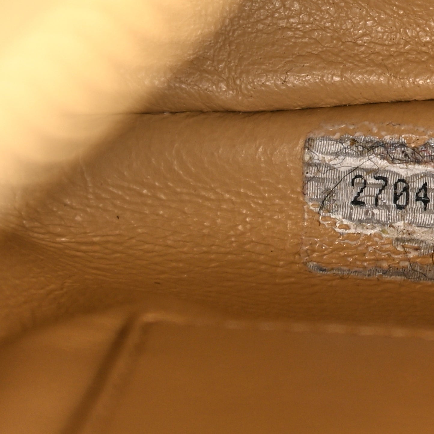 Lambskin Quilted Flap Camera Case Beige Clair