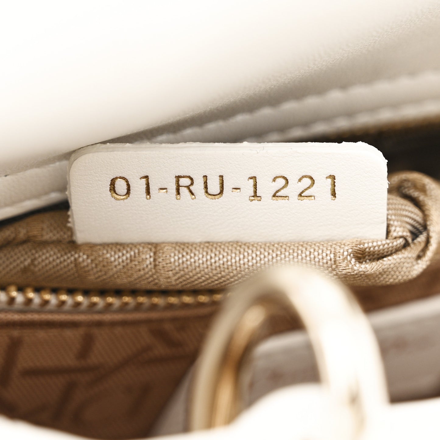 Lambskin Cannage Mini Lady Dior White