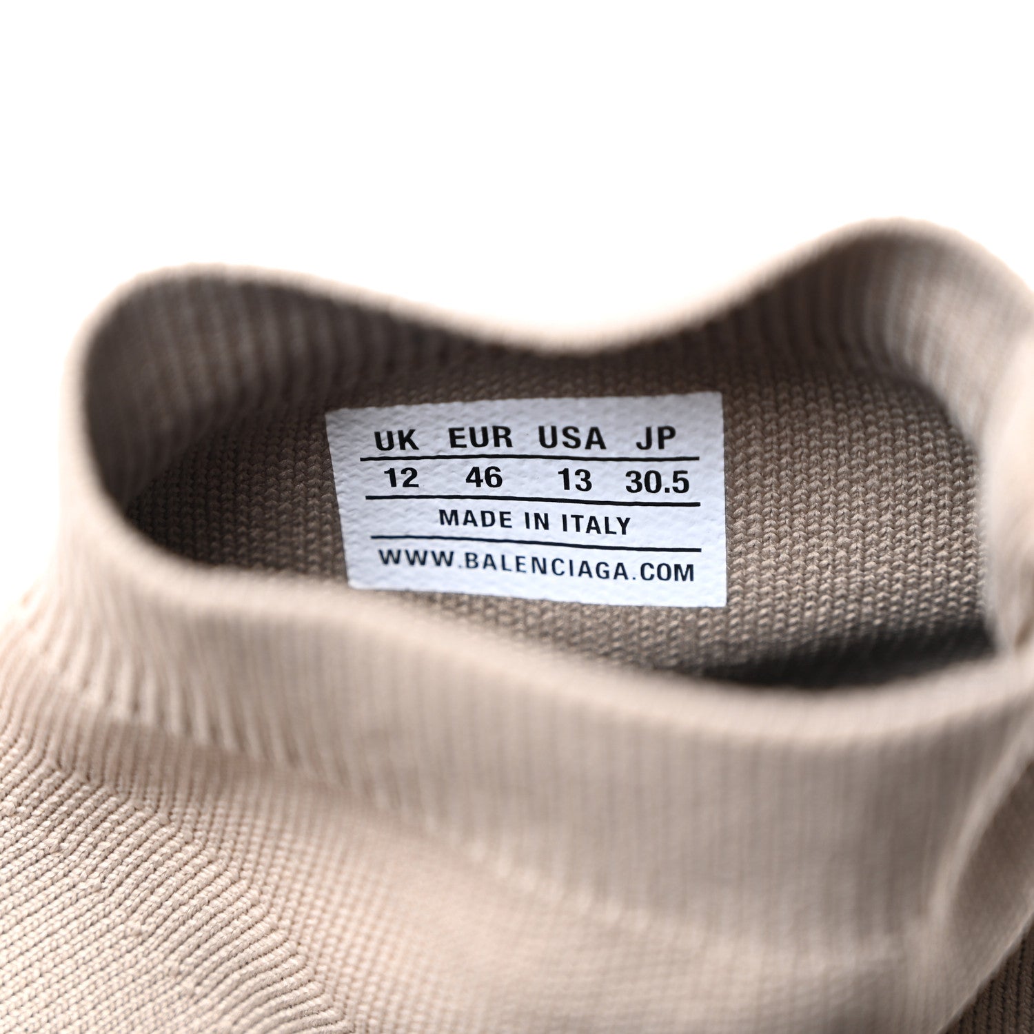 Balenciaga Neoprene Knit Mens Speed Graffiti Sneakers 46 Beige 7 of 9