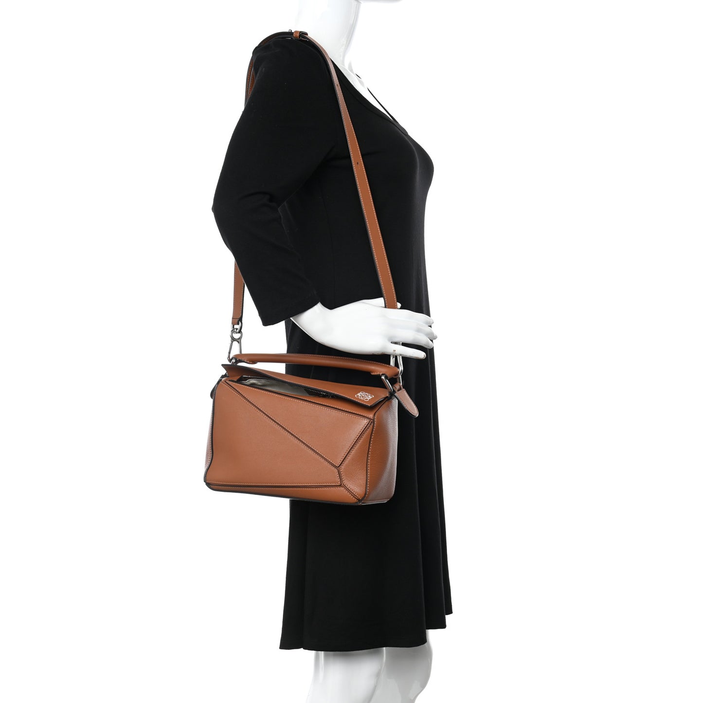 Calfskin Small Puzzle Bag Tan