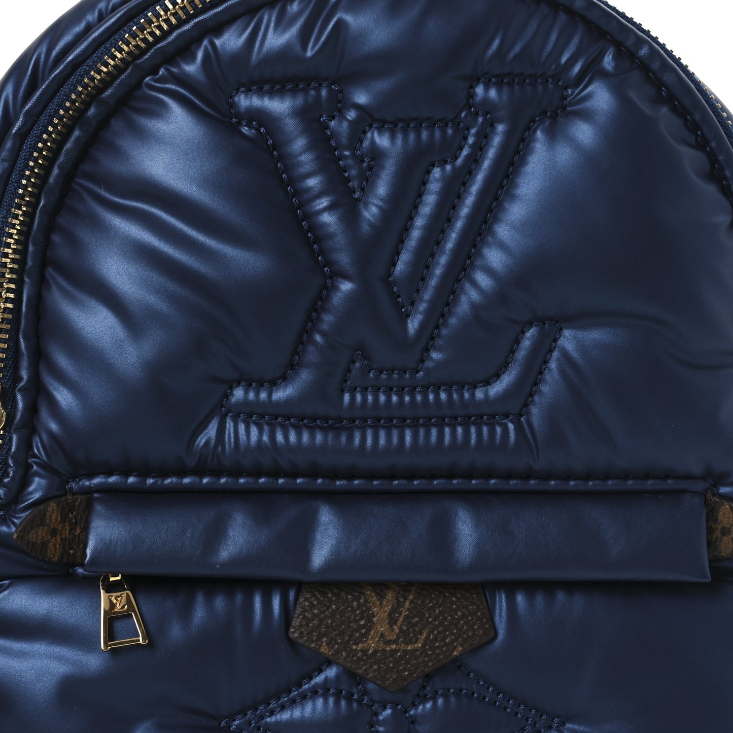 Econyl Mini Monogram Pillow Palm Springs Backpack Mini Navy