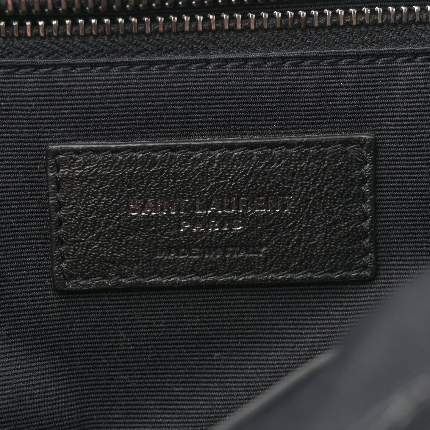 Crinkled Calfskin Matelasse Monogram Large Niki Chain Satchel Black