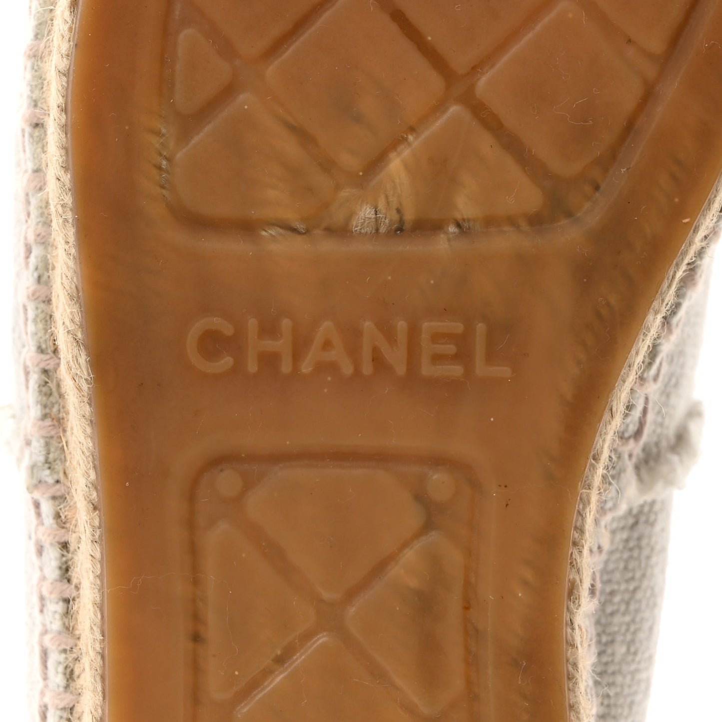 Linen CC Espadrilles 37 White Black