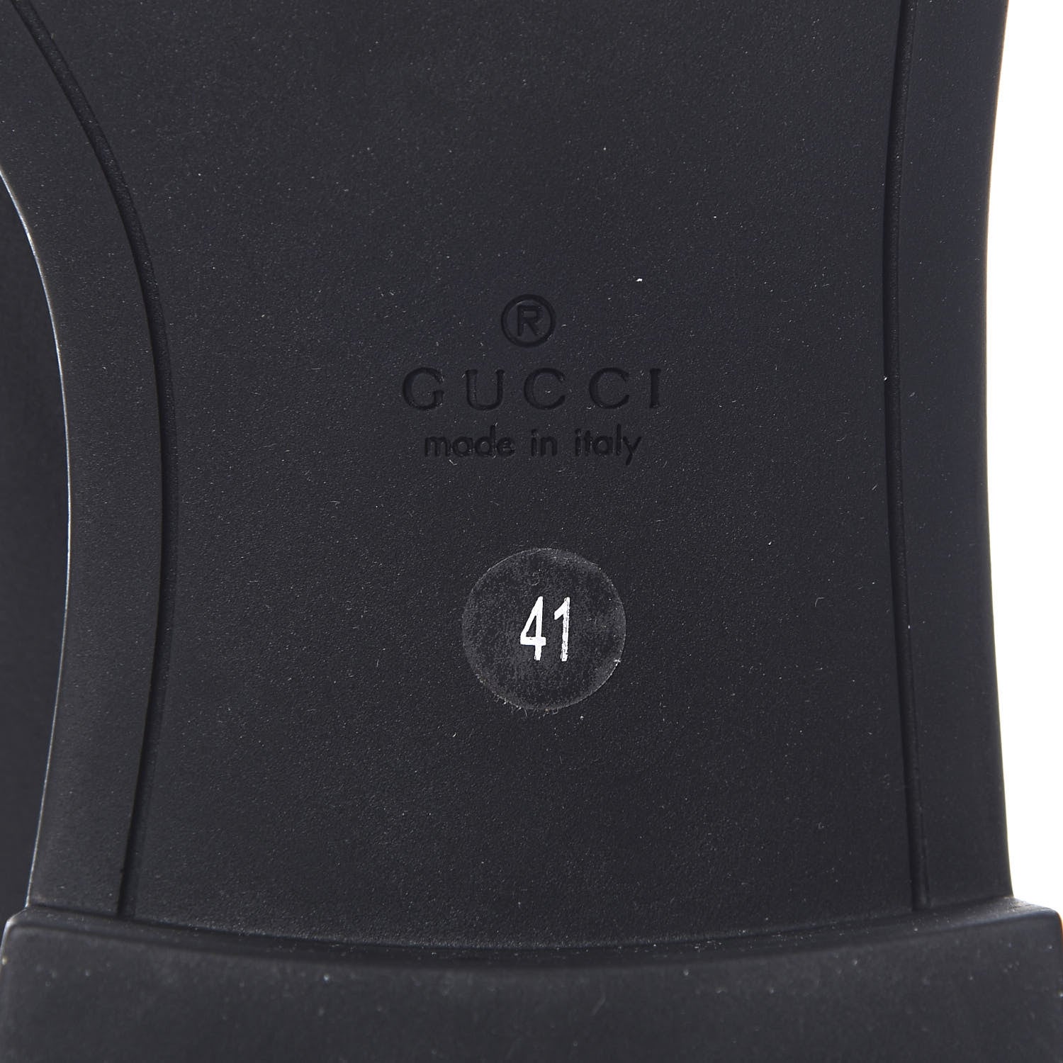 Gucci Microguccissima Knee High Riding Boots 41 Black 7 of 9