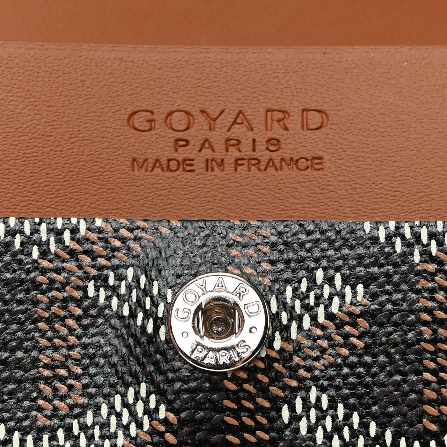 Goyardine Marigny Coin Purse Wallet Black Gold
