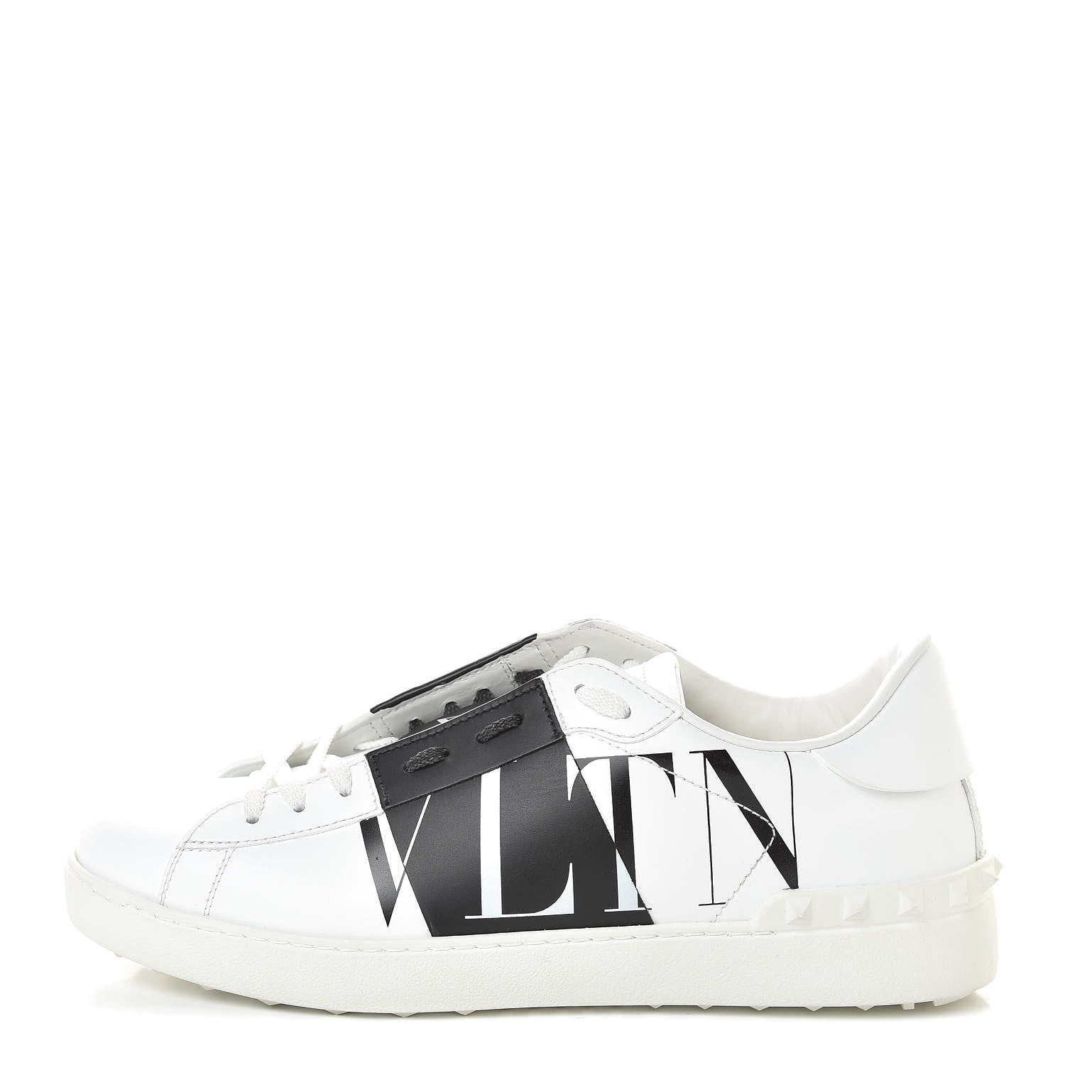 Valentino Garavani Calfskin Star VLTN Mens Rockstud Open Sneakers