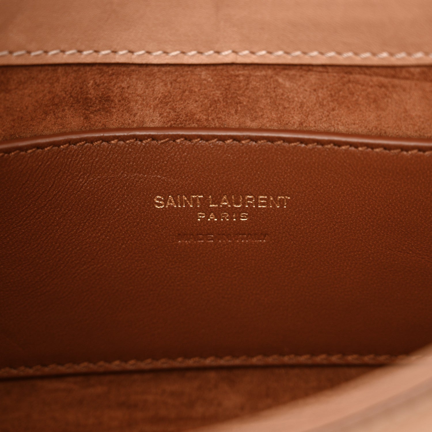 Saint Laurent Smooth Calfskin Le 5 A 7 Mini Hobo Vintage Brown 6 of 15