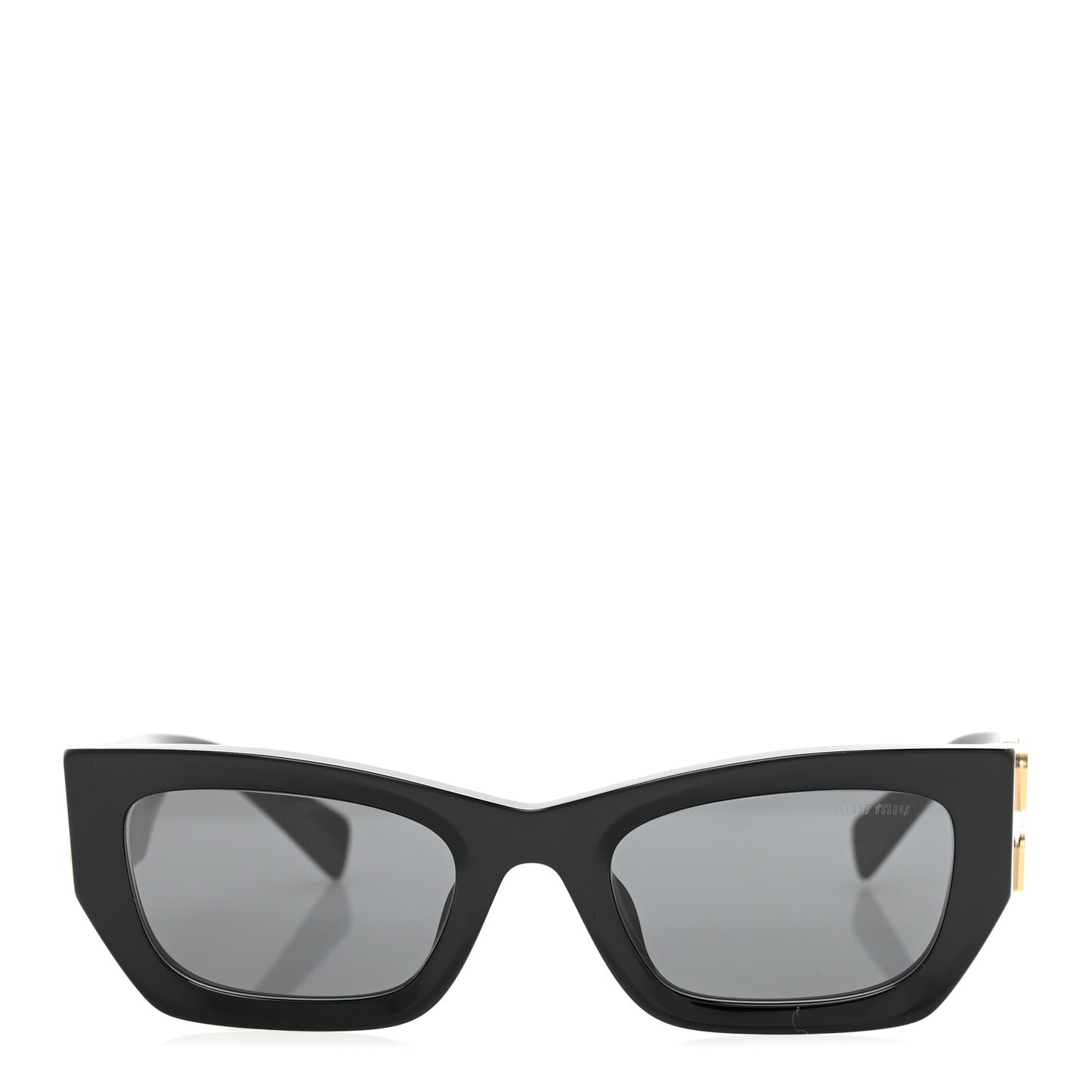 Acetate Rectangle Sunglasses SMU 09W Black