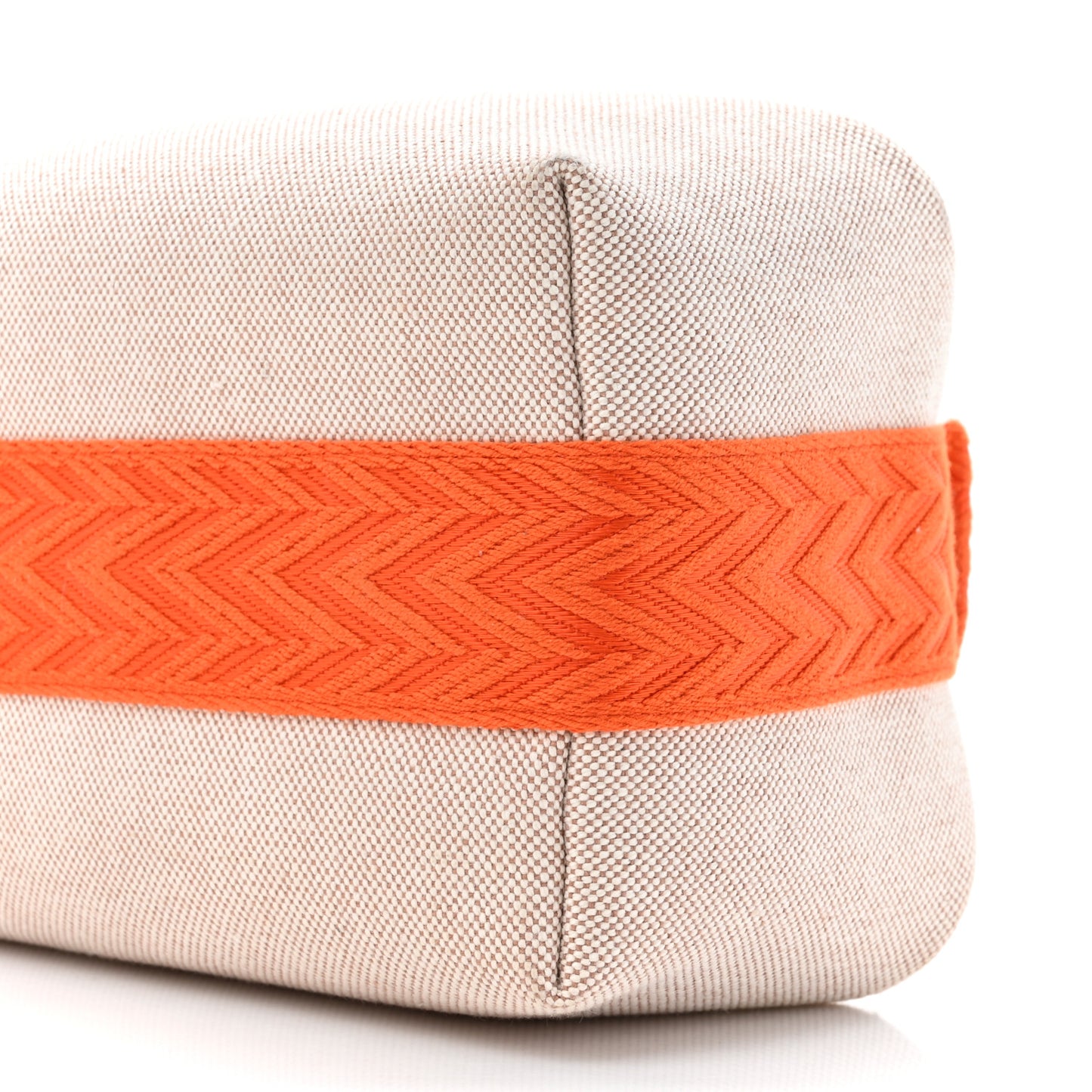 Canvas Small Bride-A-Brac Pouch Natural Orange