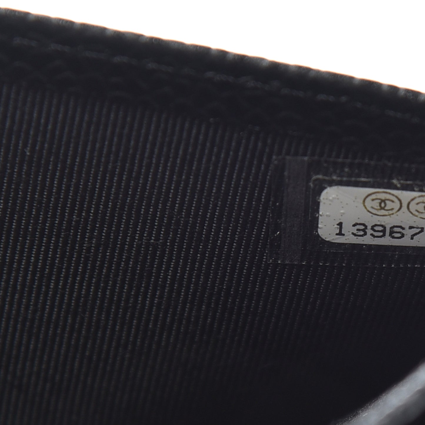 Caviar Quilted CC Long Double Wallet Black