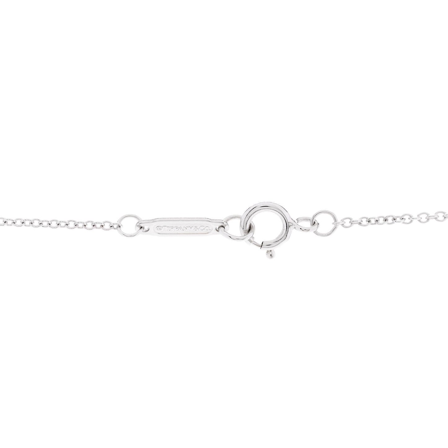 Platinum 18K White Gold Diamond Daisy Key Pendant Necklace