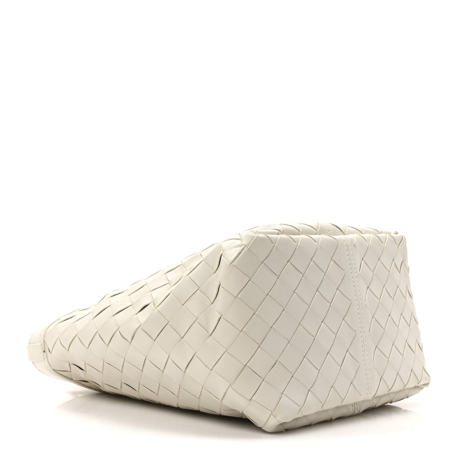 Bottega Veneta Nappa Intrecciato Small Flip Flap Tote Chalk 4 of 9