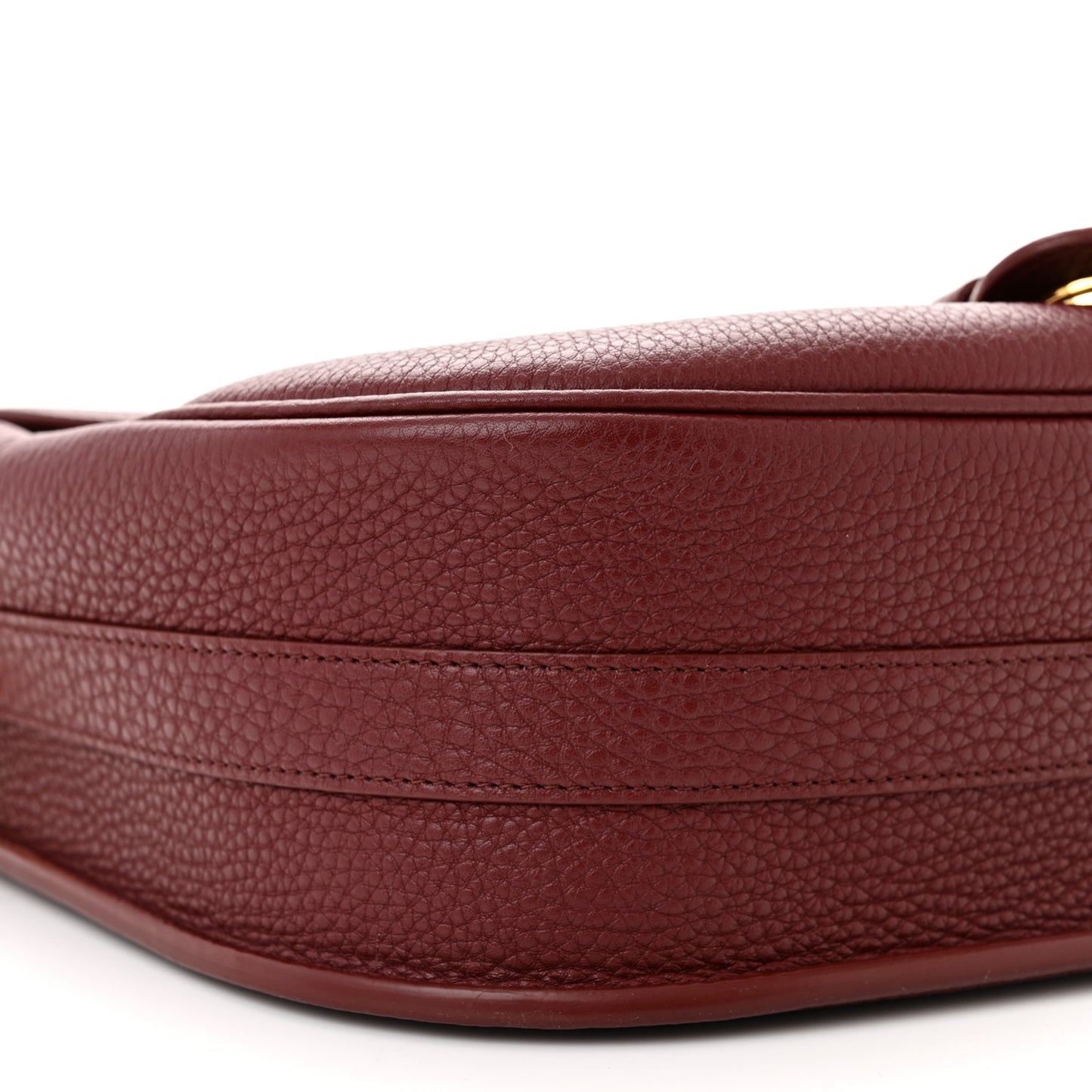Grained Calfskin Large Bobby Flap Red Bricks