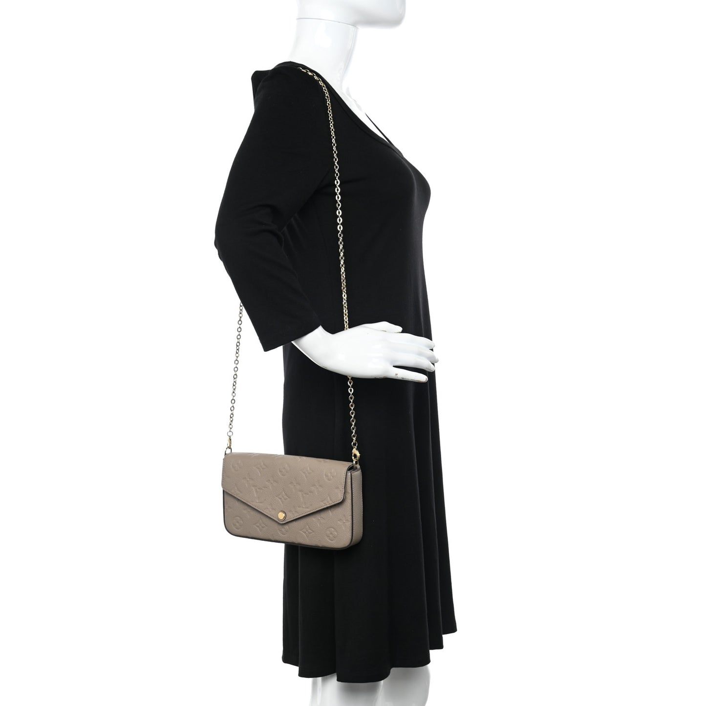 Empreinte Pochette Felicie Chain Wallet Tourterelle
