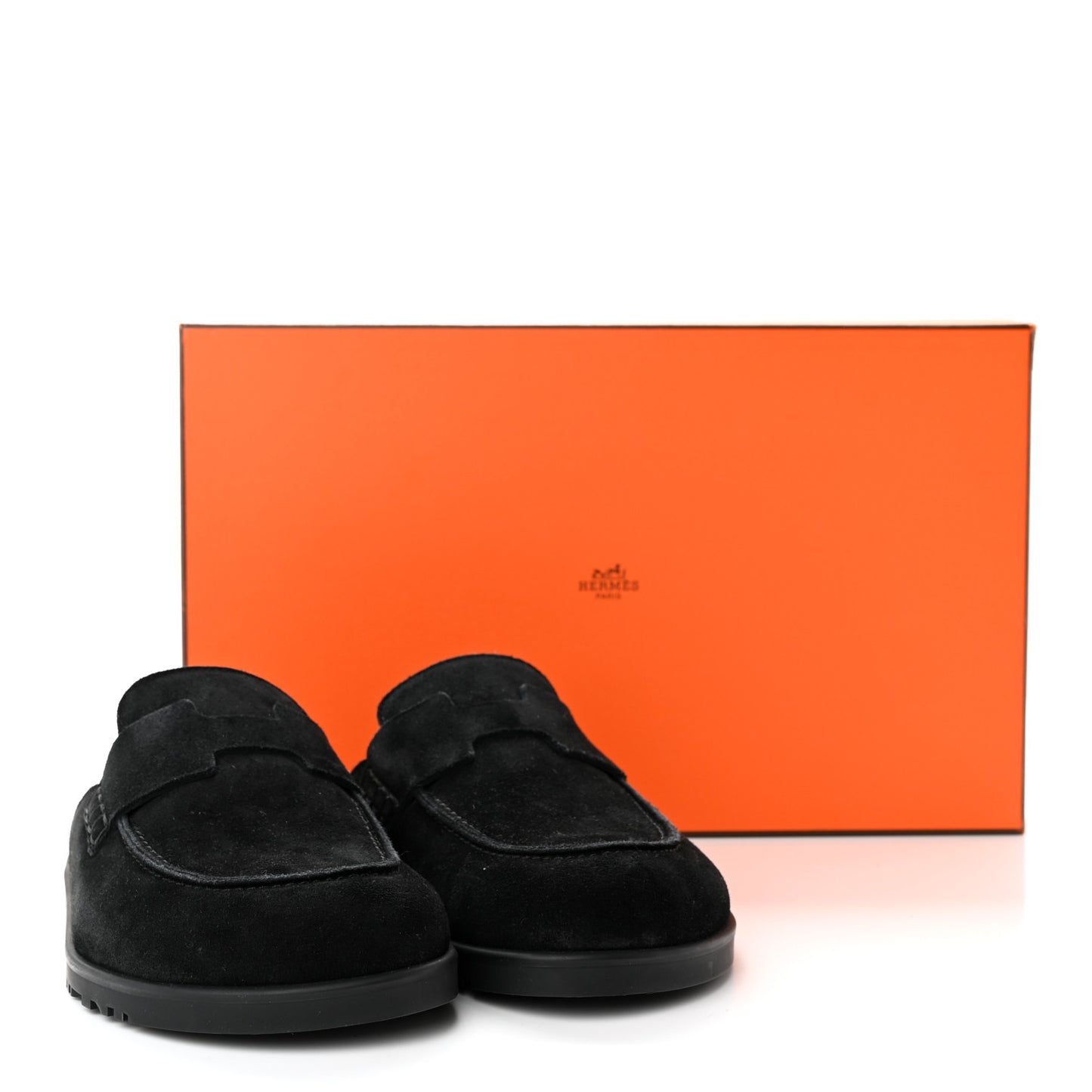 Suede Calfskin Go Mules 35 Black