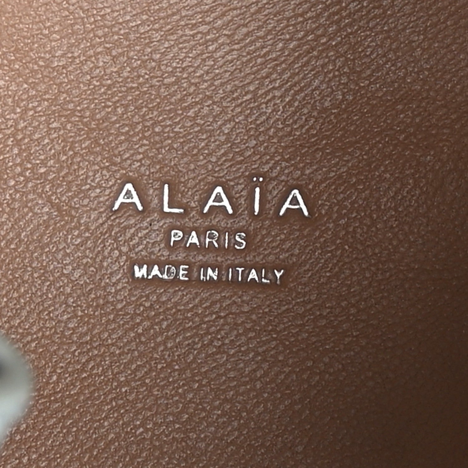 Alaia Calfskin Vienne Wave Mina 16 Bag Gris Vert 6 of 9