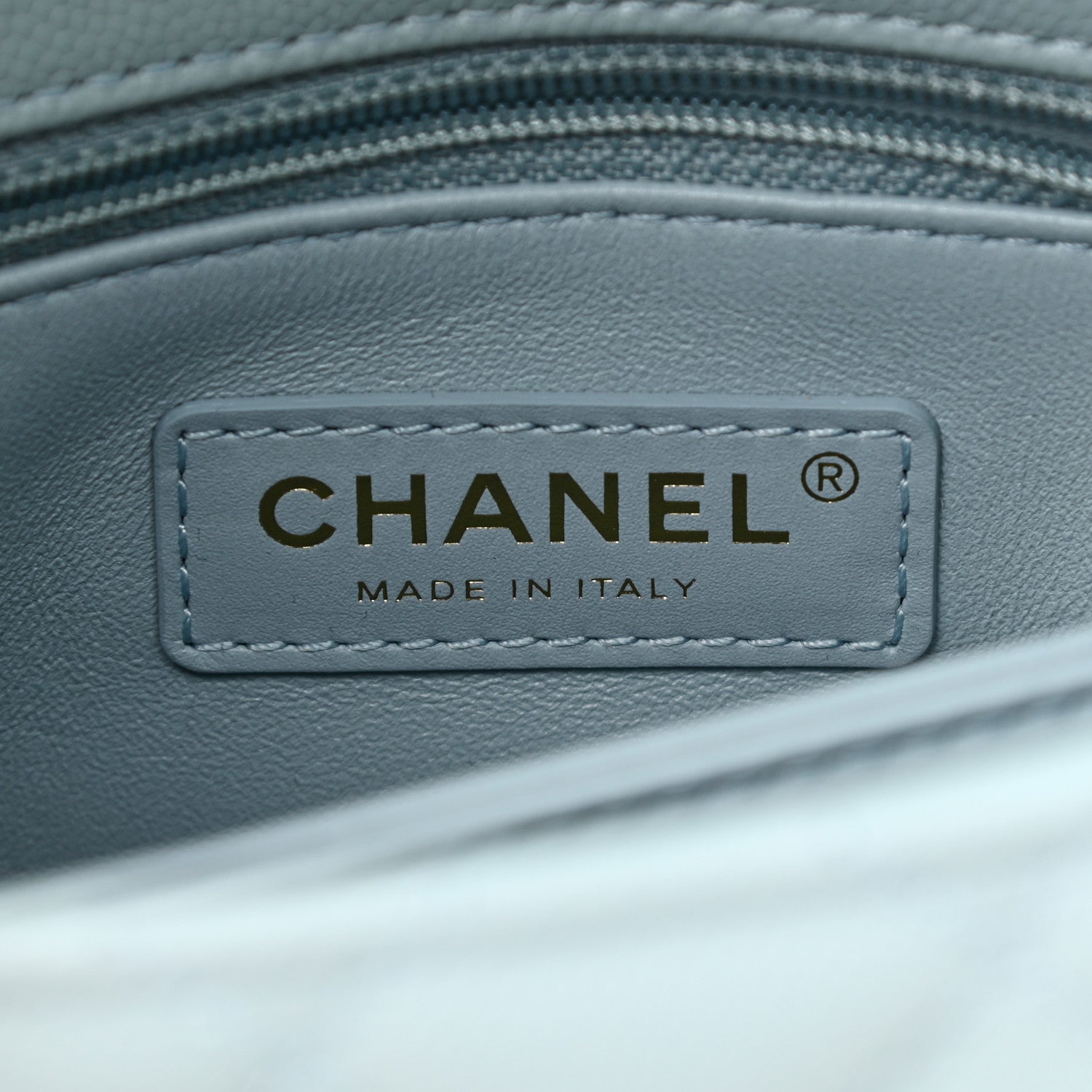 Chanel Caviar Quilted Mini Coco Handle Flap Light Blue 6 of 11