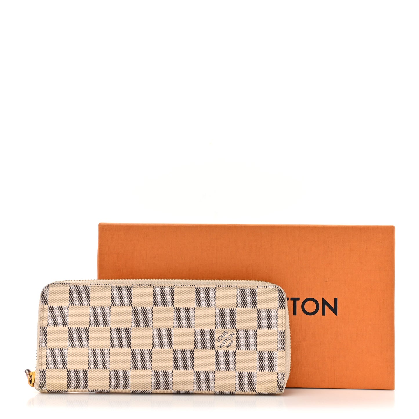 Damier Azur Clemence Wallet Rose Ballerine