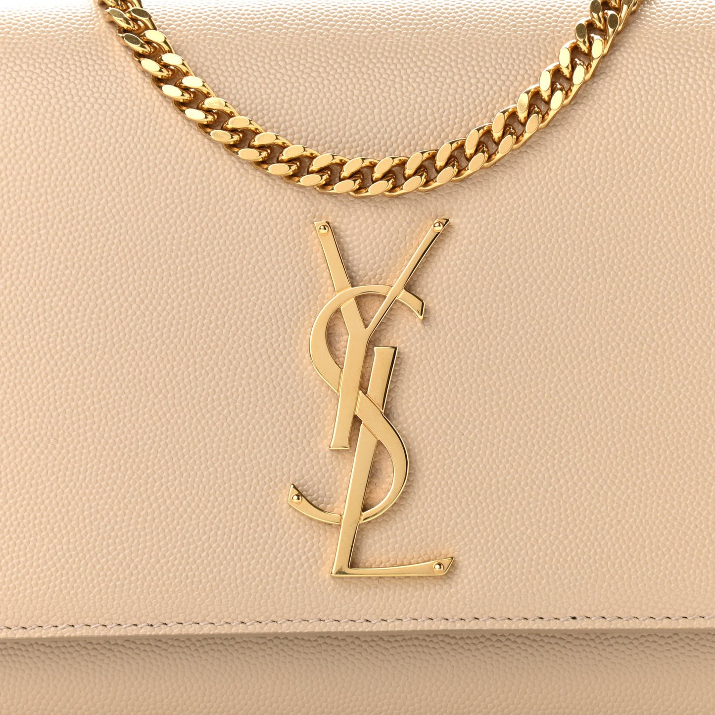 Grain De Poudre Medium Monogram Kate Satchel Dark Beige