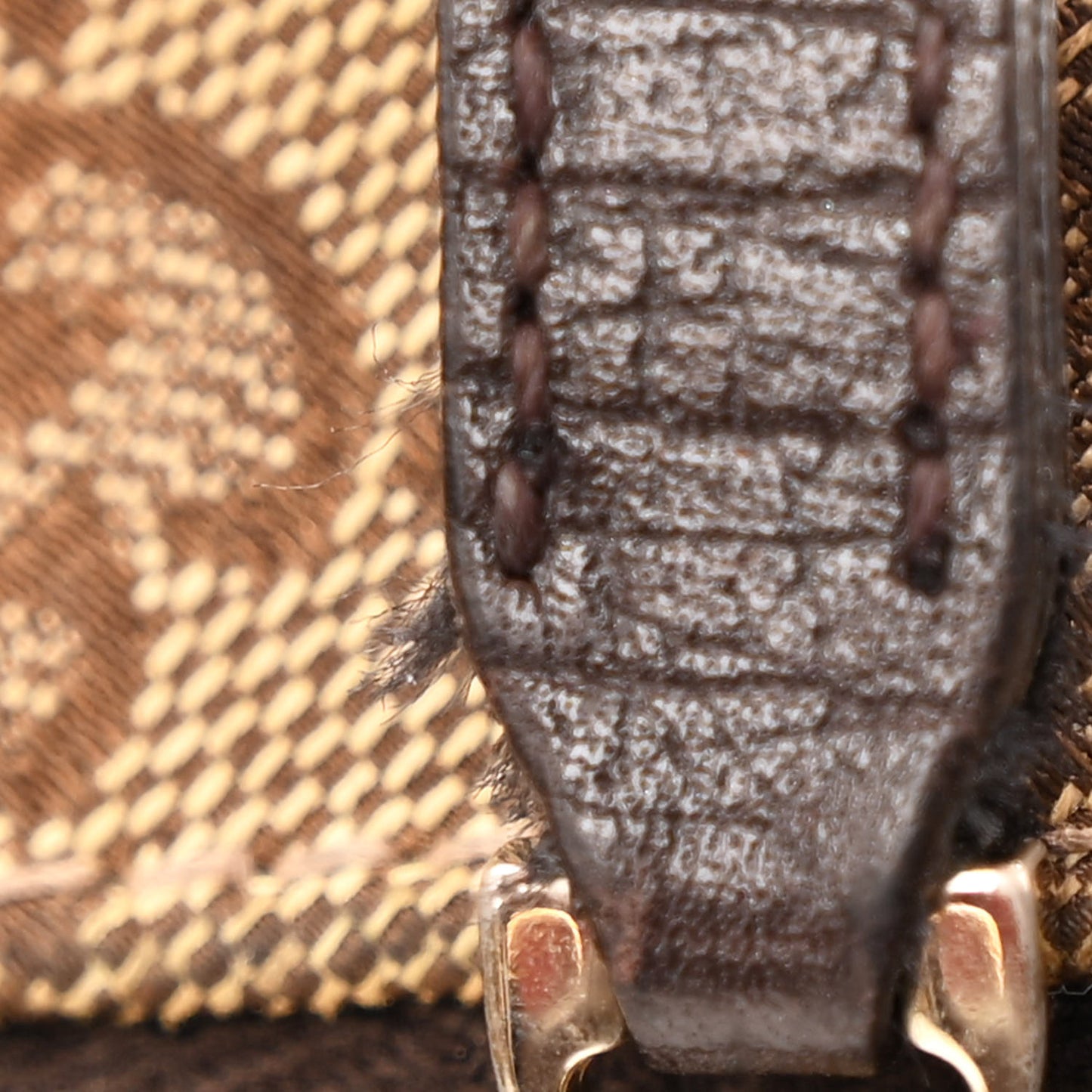 Monogram Medium Horsebit Chain Hobo Dark Brown