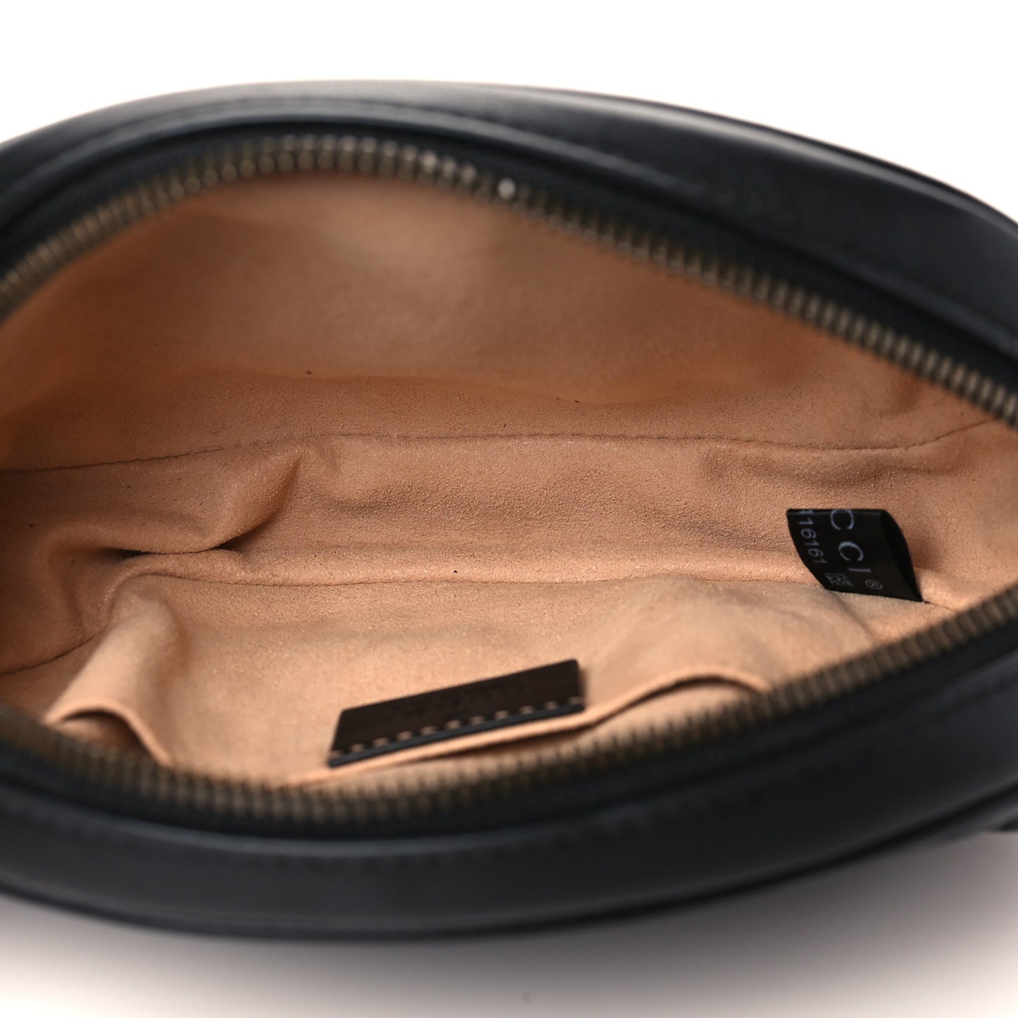 Calfskin Matelasse GG Marmont Belt Bag 75 30 Black