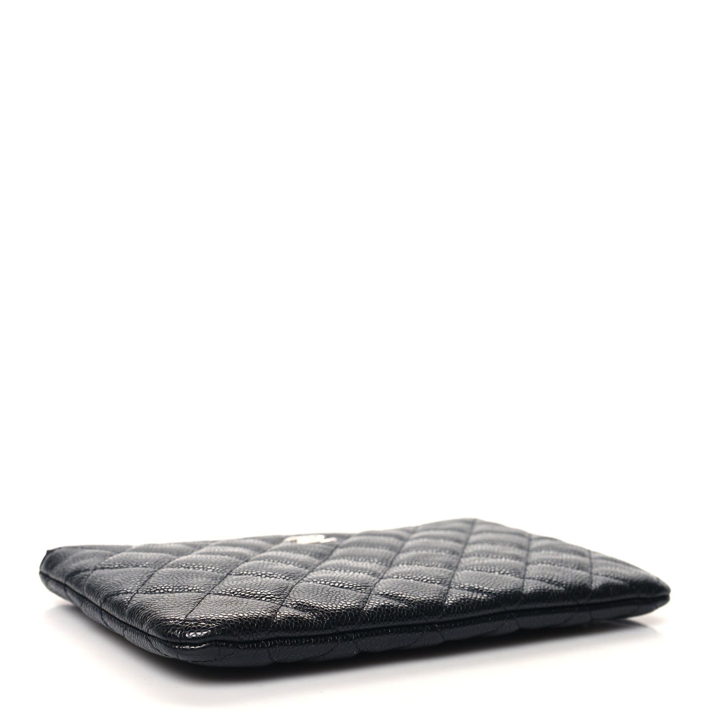 Caviar Quilted Cosmetic Case Black