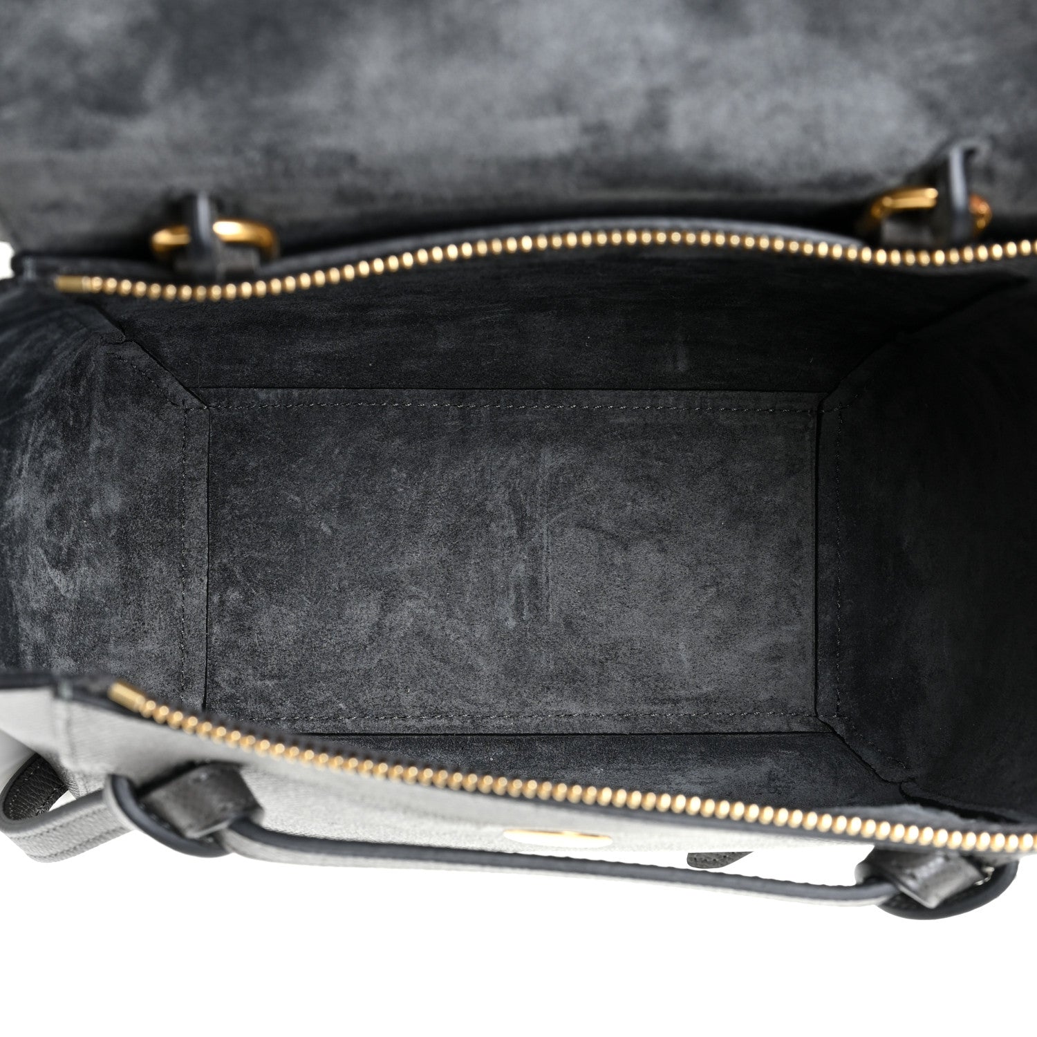 Celine Baby Grained Calfskin Micro Belt Bag Grey 5 of 12