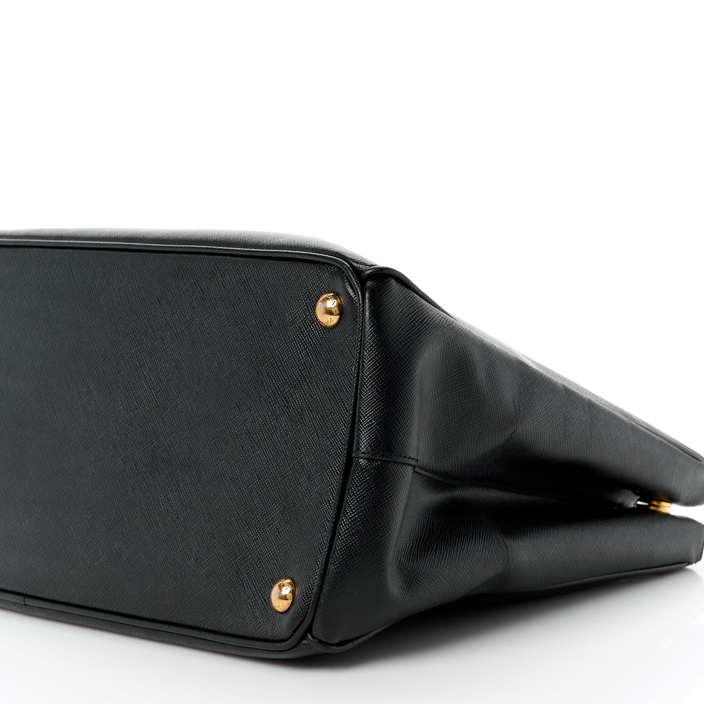 Saffiano Large Galleria Double Zip Tote Black