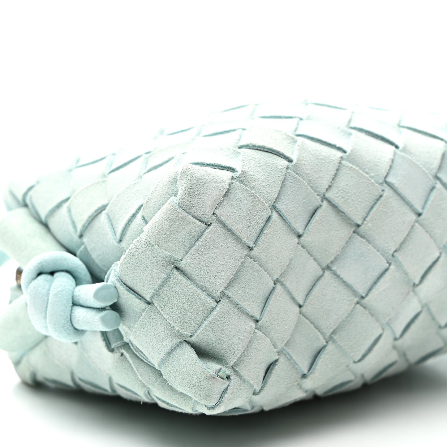 Suede Intrecciato Loop Camera Bag Teal