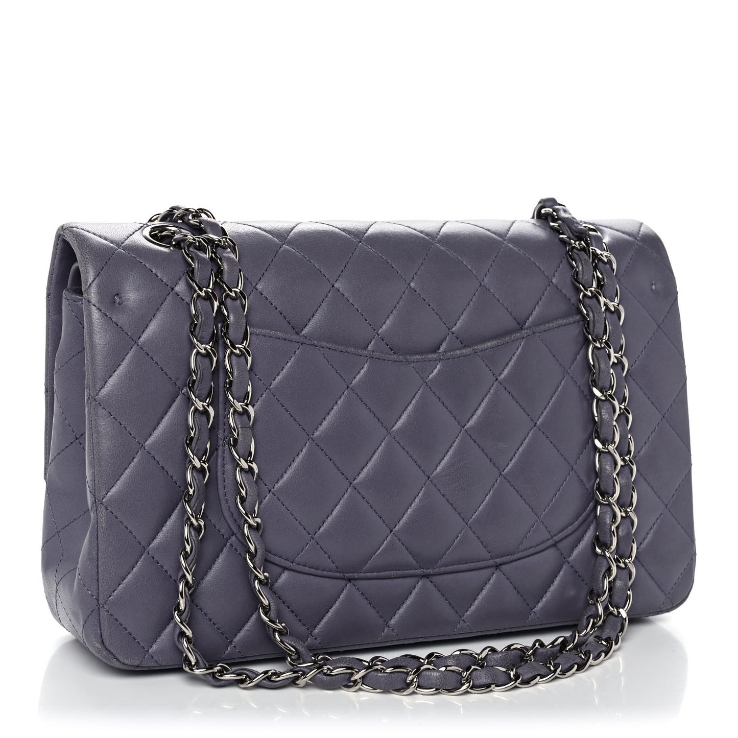 Lambskin Medium Double Flap Lavender