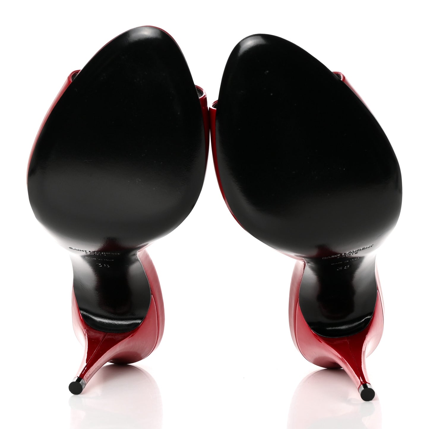 Vernice Gloss La 16 95 Mule Sandals 38 Tibet Red