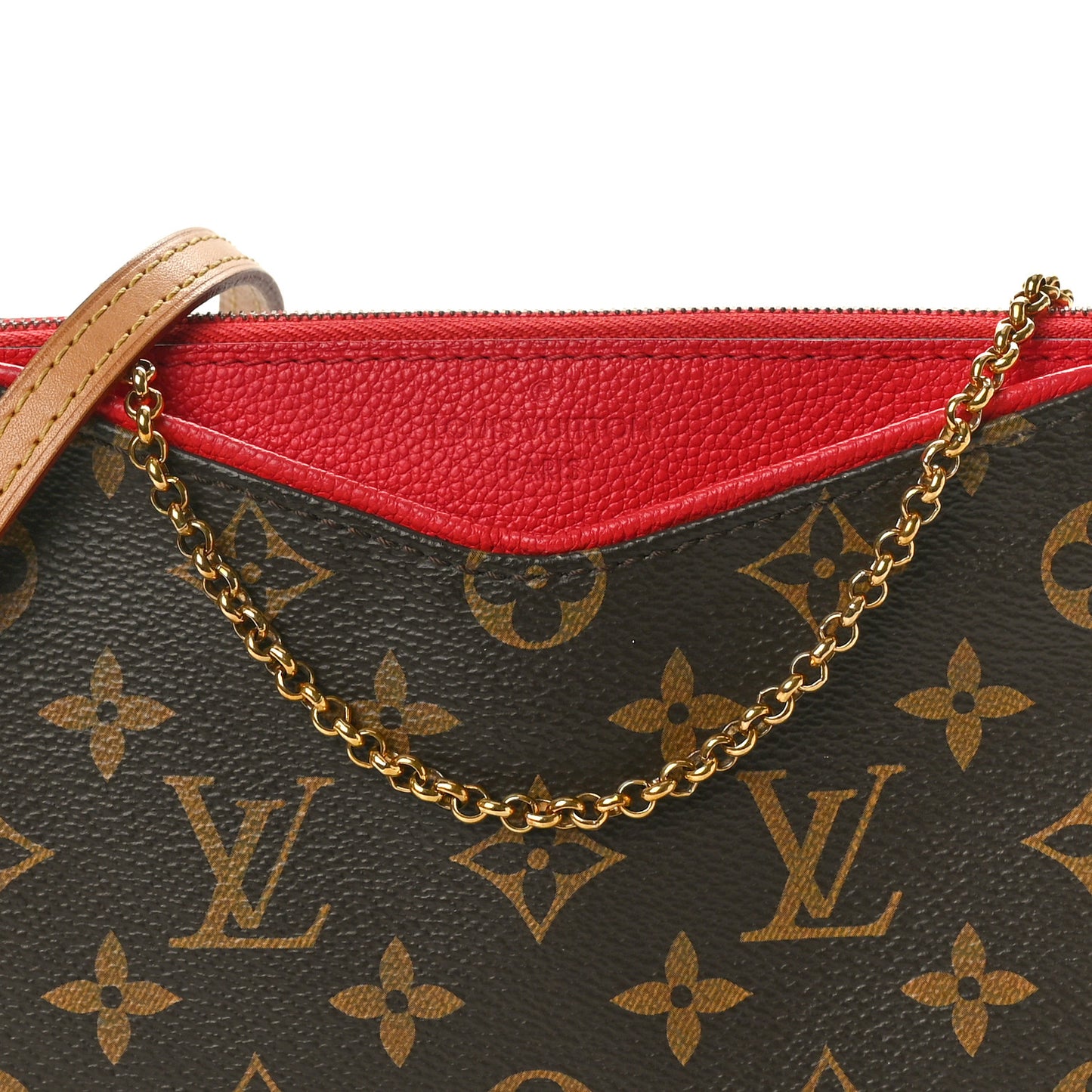 Monogram Pallas Clutch Poppy