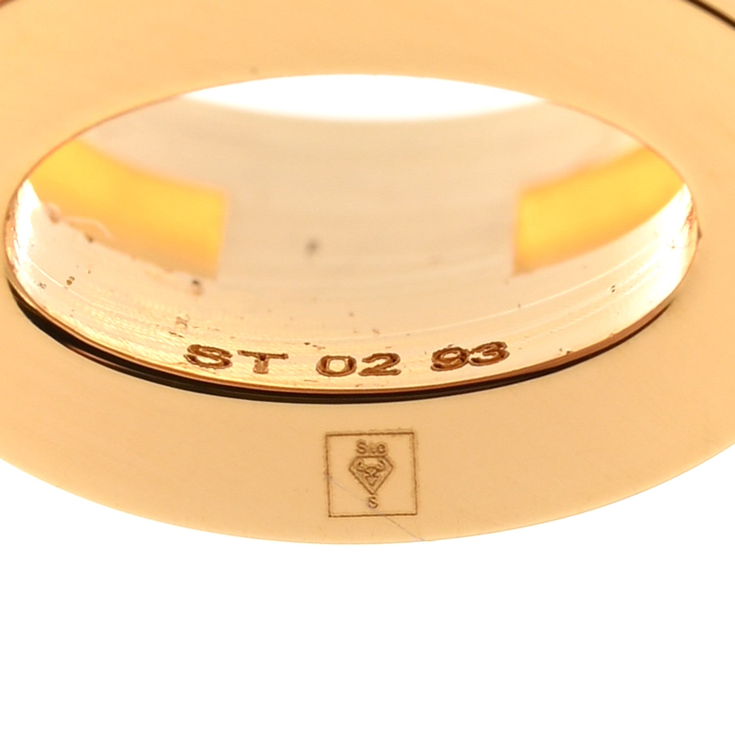 Hermes Gold Lacquered Mini Pop H Earrings White 5 of 5