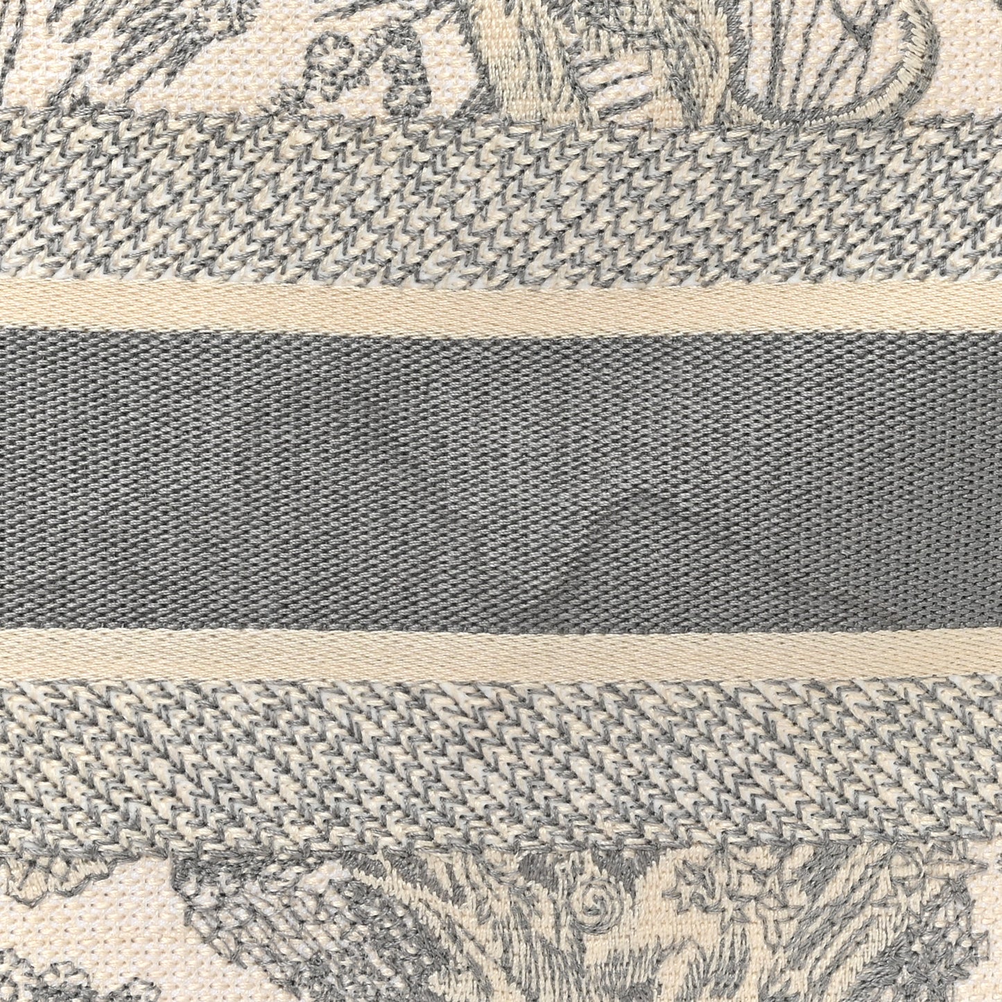 Canvas Embroidered Medium Dioriviera Toile De Jouy Book Tote Gray