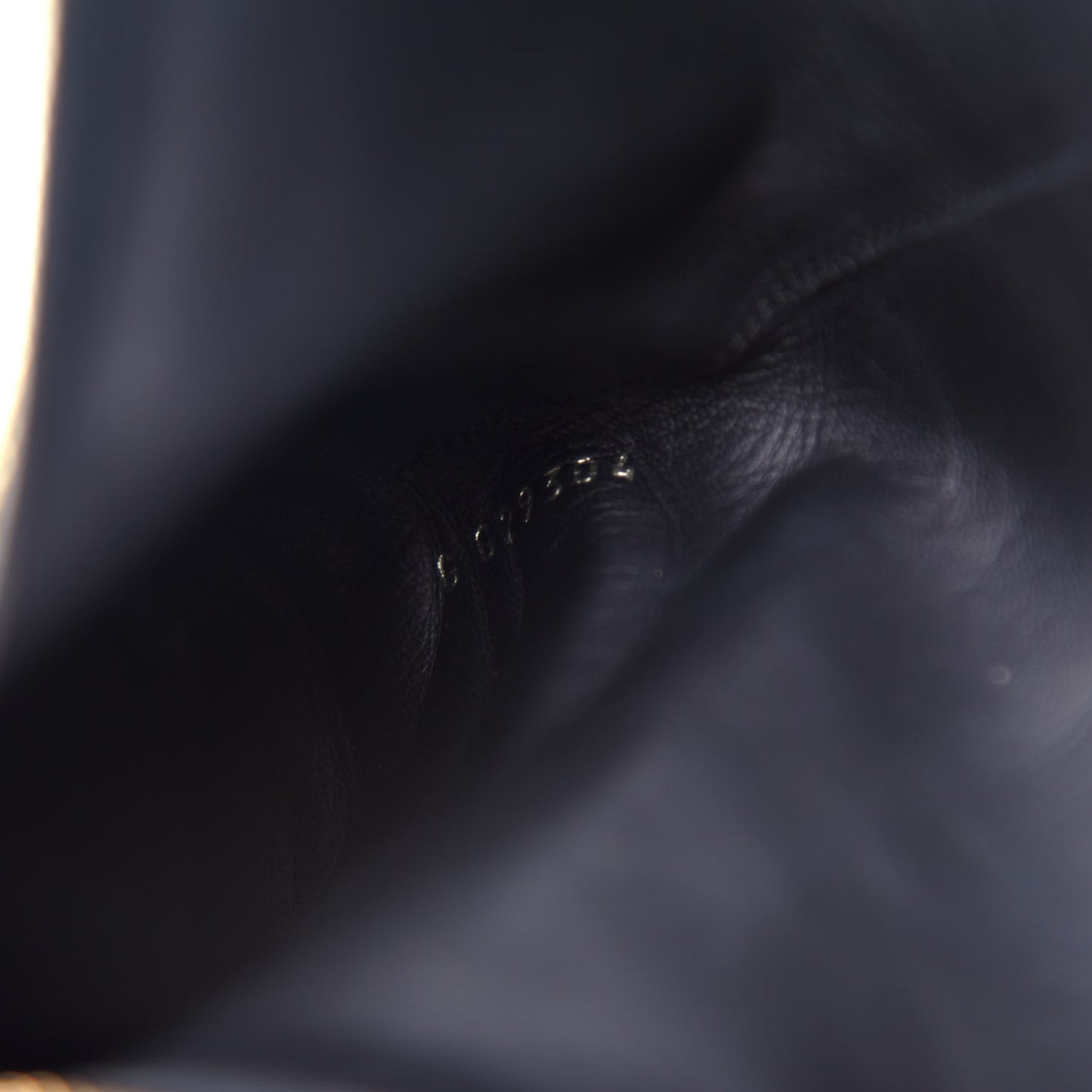 Calfskin Pearl Knee High Boots 37 Black
