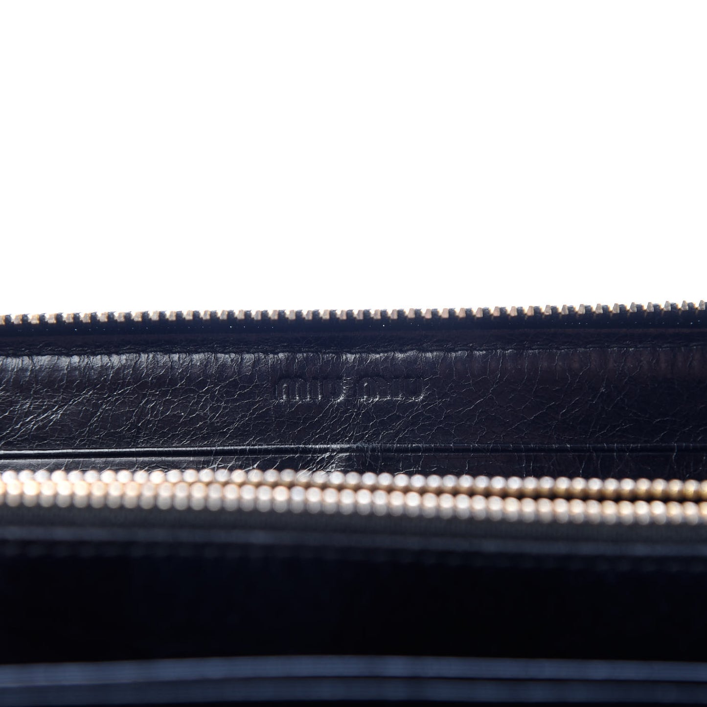 Matelasse Zip Around Wallet Black