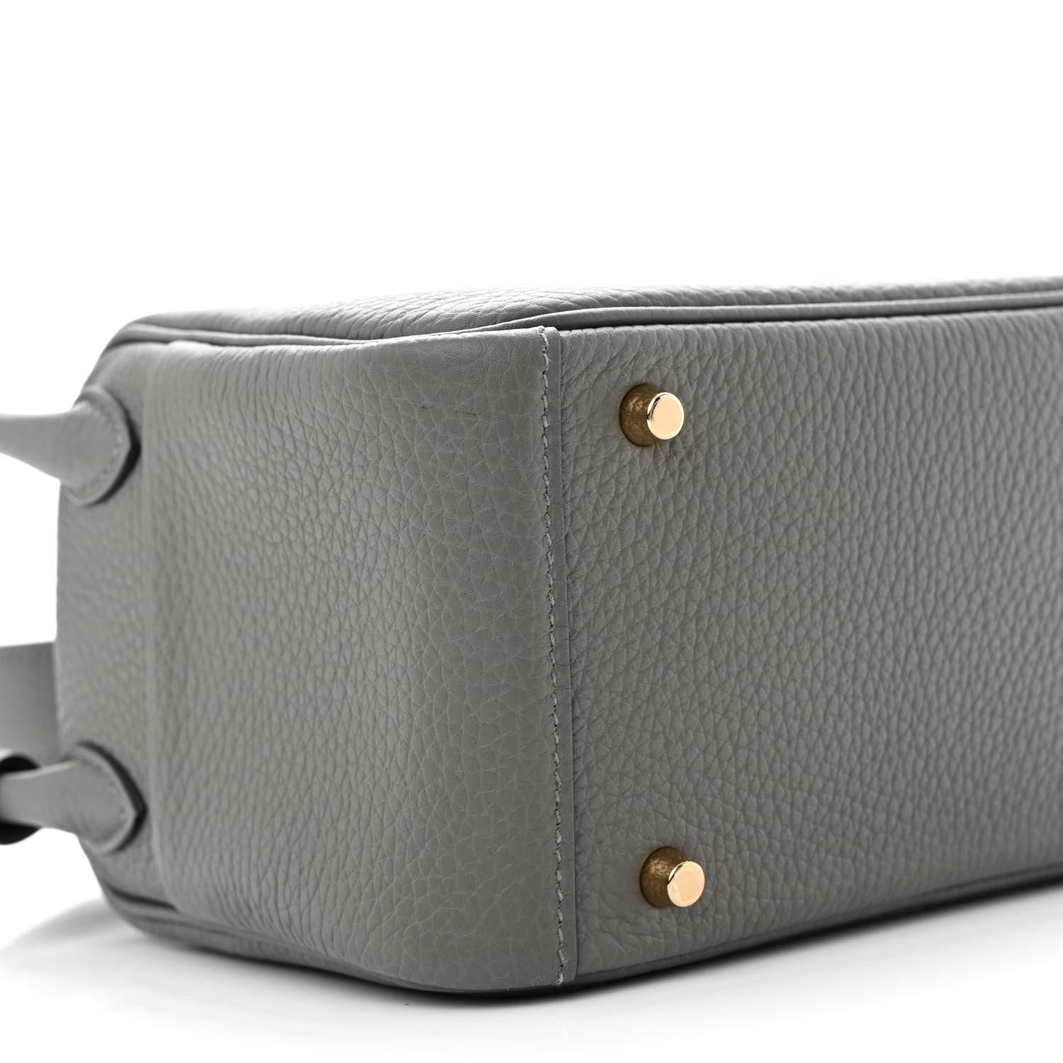 Hermes Taurillon Clemence Mini Lindy 20 Gris Meyer 9 of 11